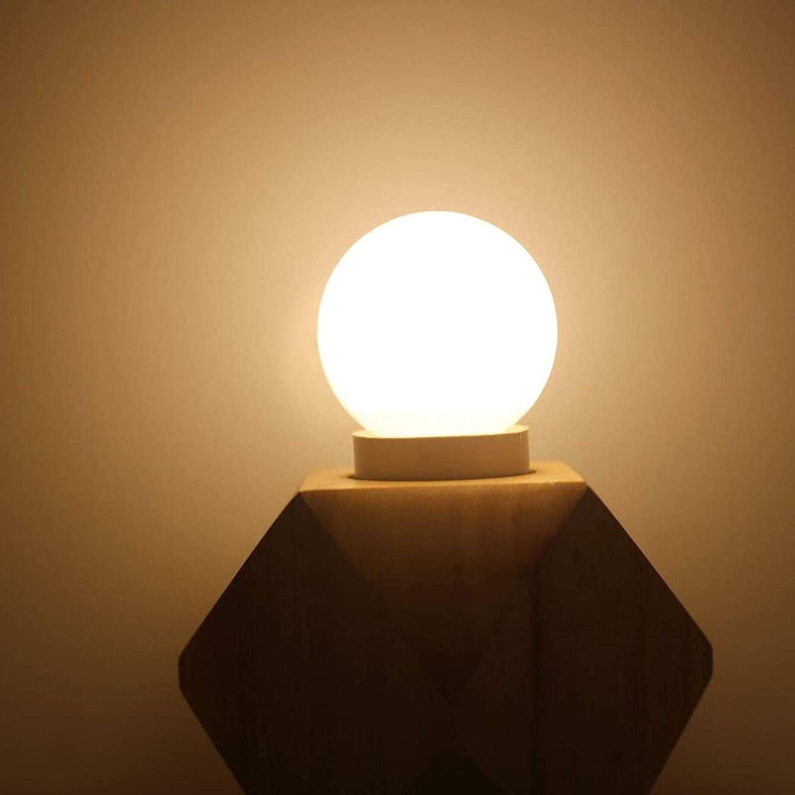 Lxcom Lighting G45 Led Bulb 5W Warm White E14 Candelabra 500Lm For Makeup Mirror, 6