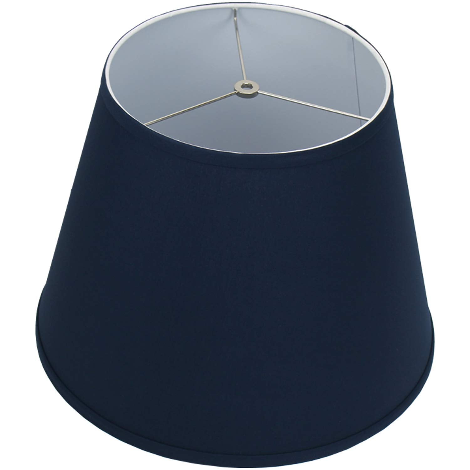 FenchelShades.com Lampshade Fabric Navy 11in Top Dia x 17in Bottom Dia x 13in Slant Height Model 11-17-13-W-L-NAV