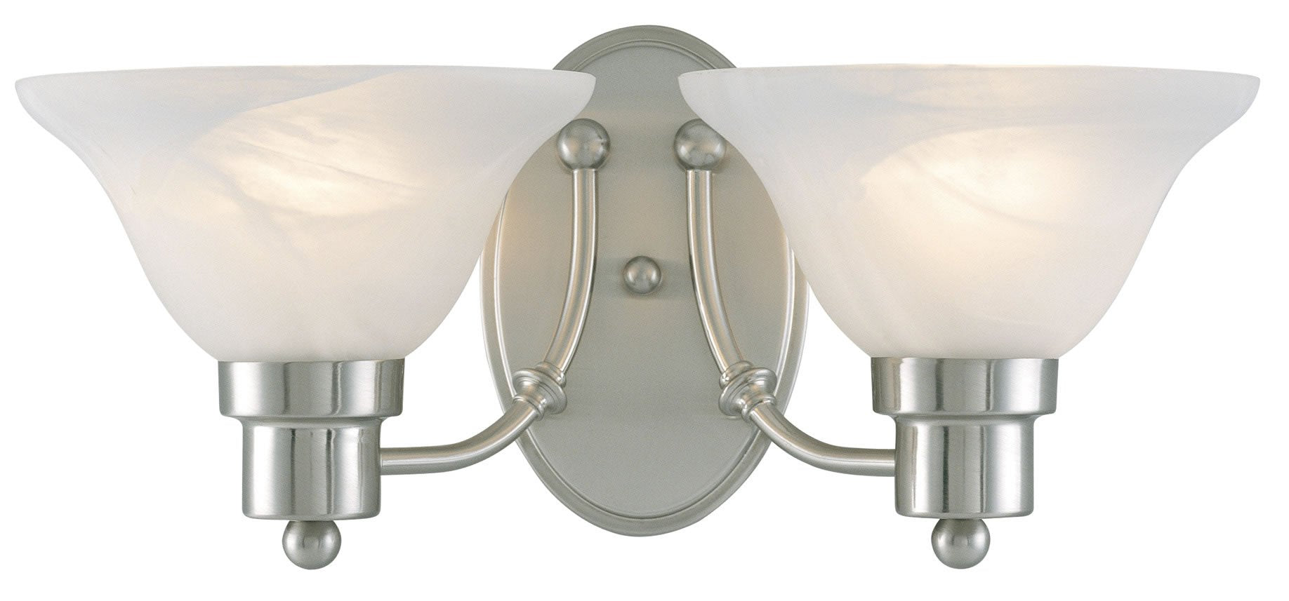 Hardware House Bath/Wall Lighting Fixture, 16-Inch x 7.5-Inch, Brushed Nickel, Metal, Model 544478