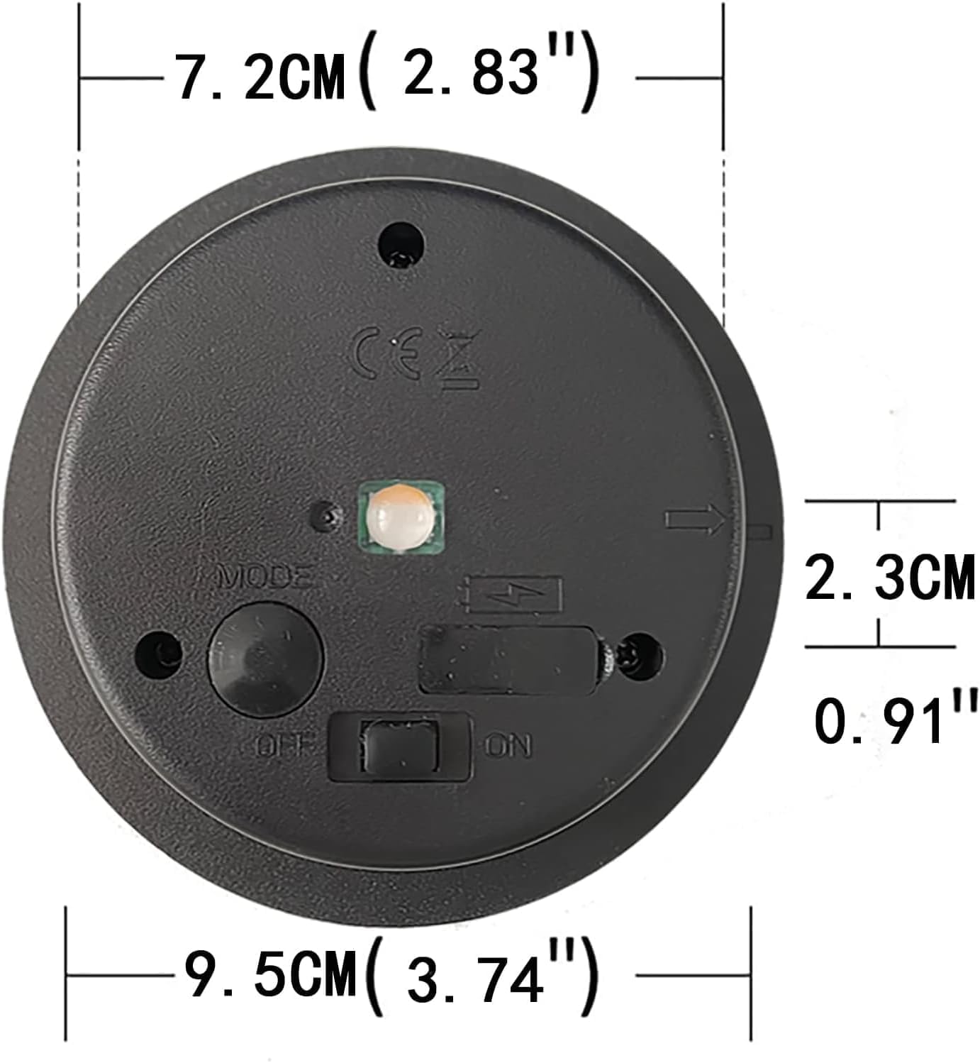 ANGMLN 2 Pack Solar Lantern Replacement Kit, 8 Color Waterproof LED Lights, 3.74 Size, 10 Lumens, Multicolor