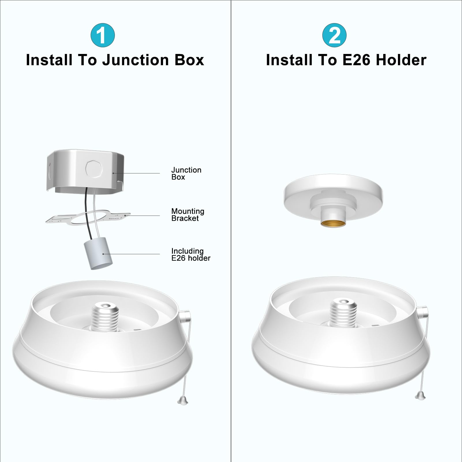Lightdot 4 Pack 7  Modern Led Ceiling Light With Pull Chain 12W 4000K  1300Lm  125W E26 Bulb Replacement  Energy Saving Flush Mount Lighting For Closets/Bedroom/Corridor