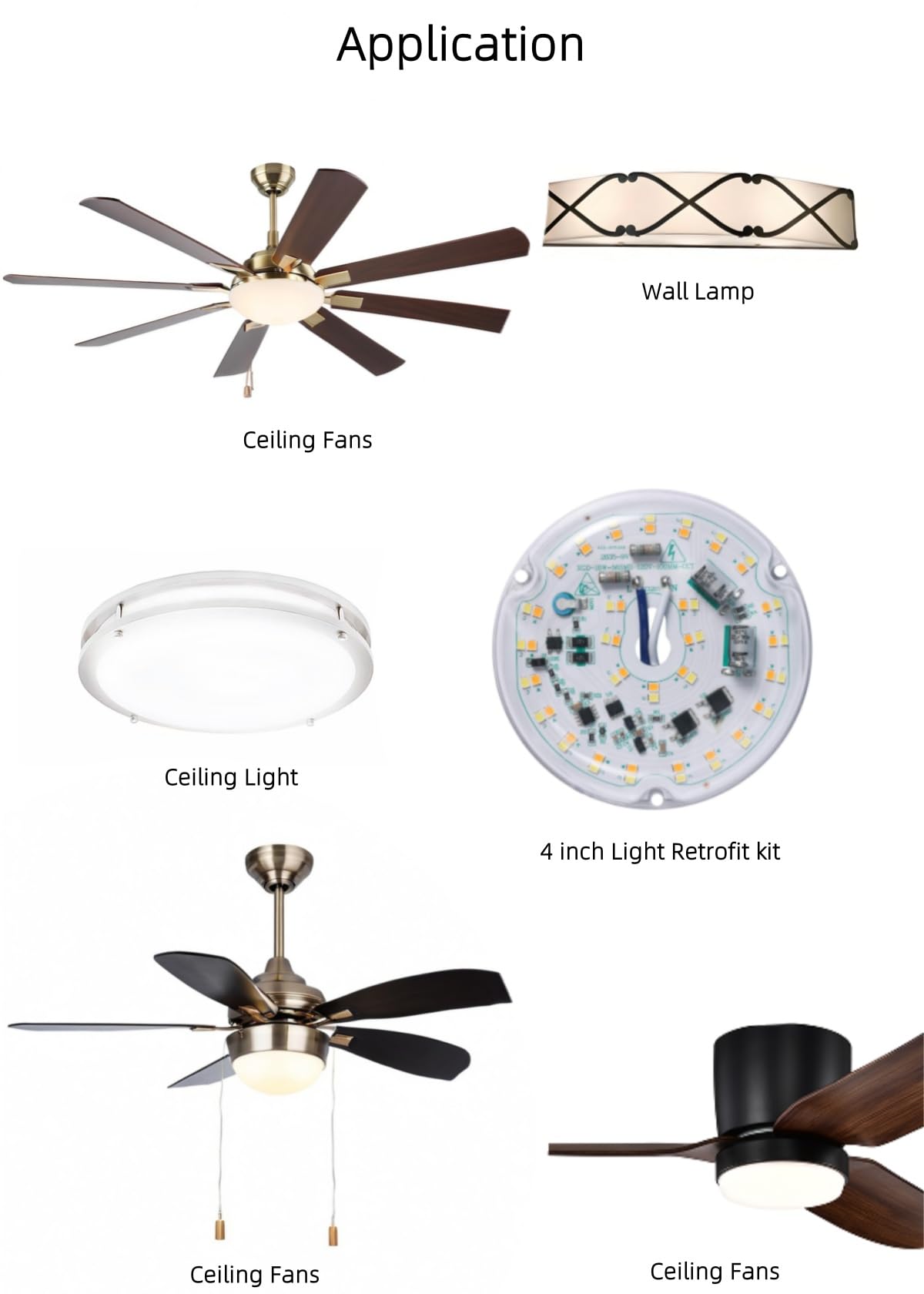 Ledytech 3.93 Led Retrofit Light Kit, Dimmable 18W, Adjustable 3000K-6000K, White, Model Ledytech4In18W