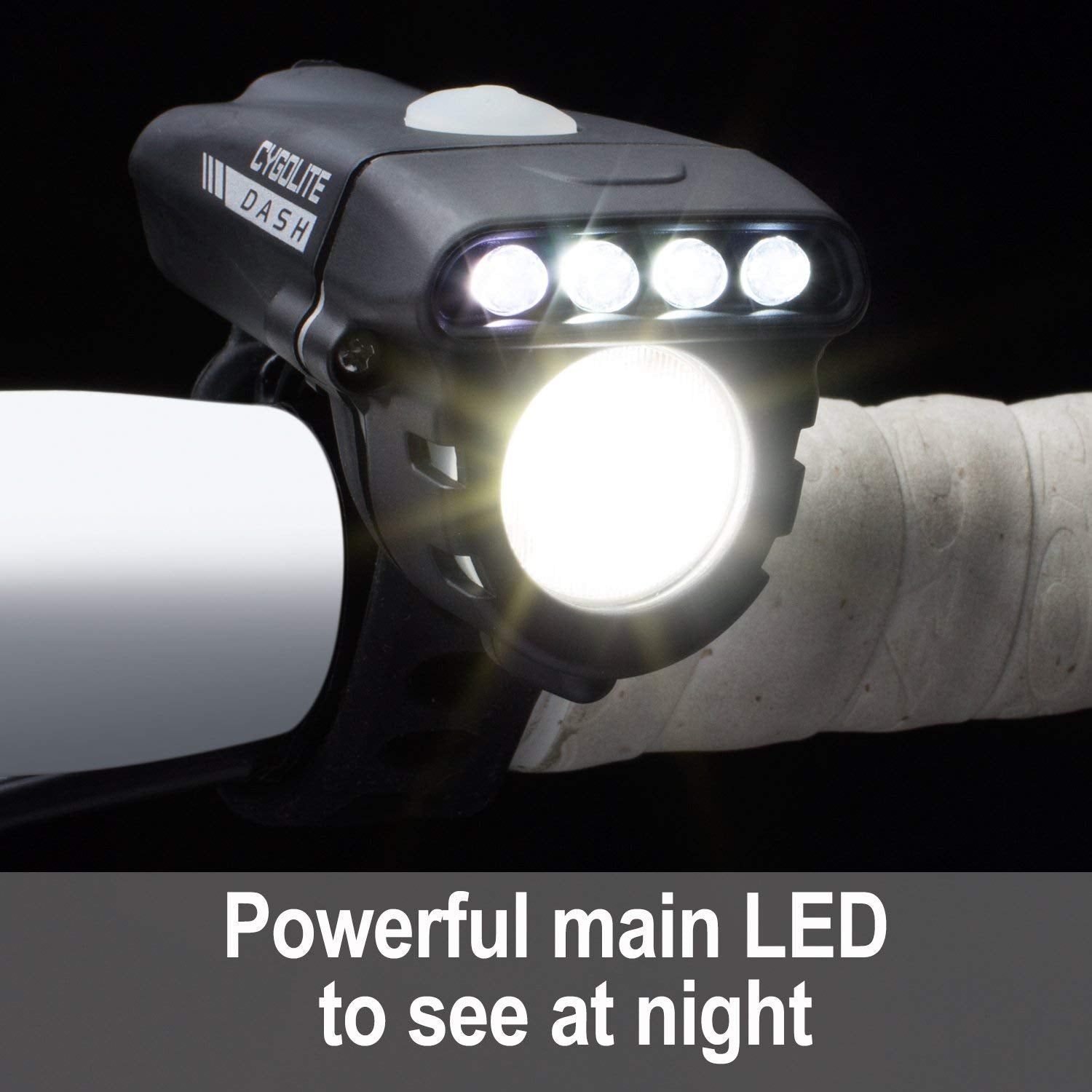 Cygolite Dash – 520 Lumen Bike Light – 5 Night & 3 Daytime Modes – Compact & Durable – Ip64 Water Resistant – Sturdy Flexible Mount – Usb Rechargeable Headlight – For Aero Road & Commuter Bicycles