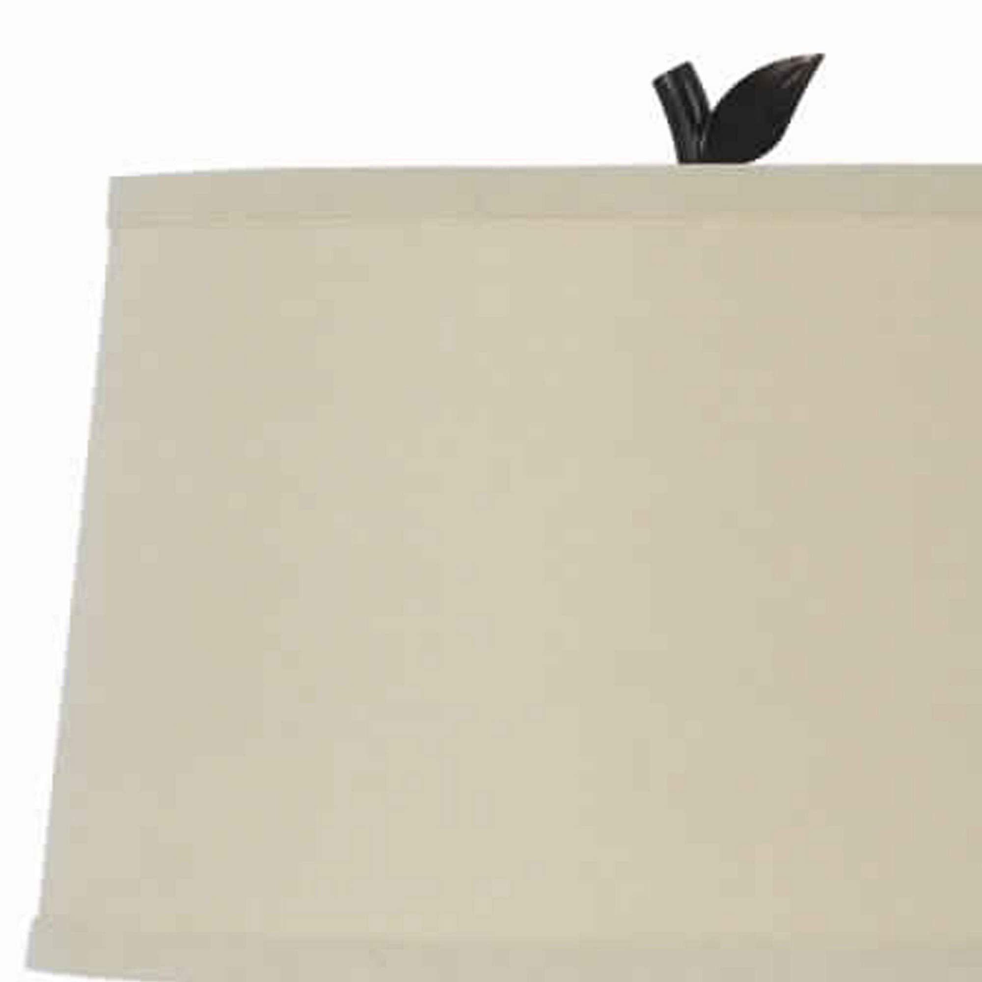 Benjara Metal Tree And Bird Body Table Lamp With Tapered Shade, Black And Beige