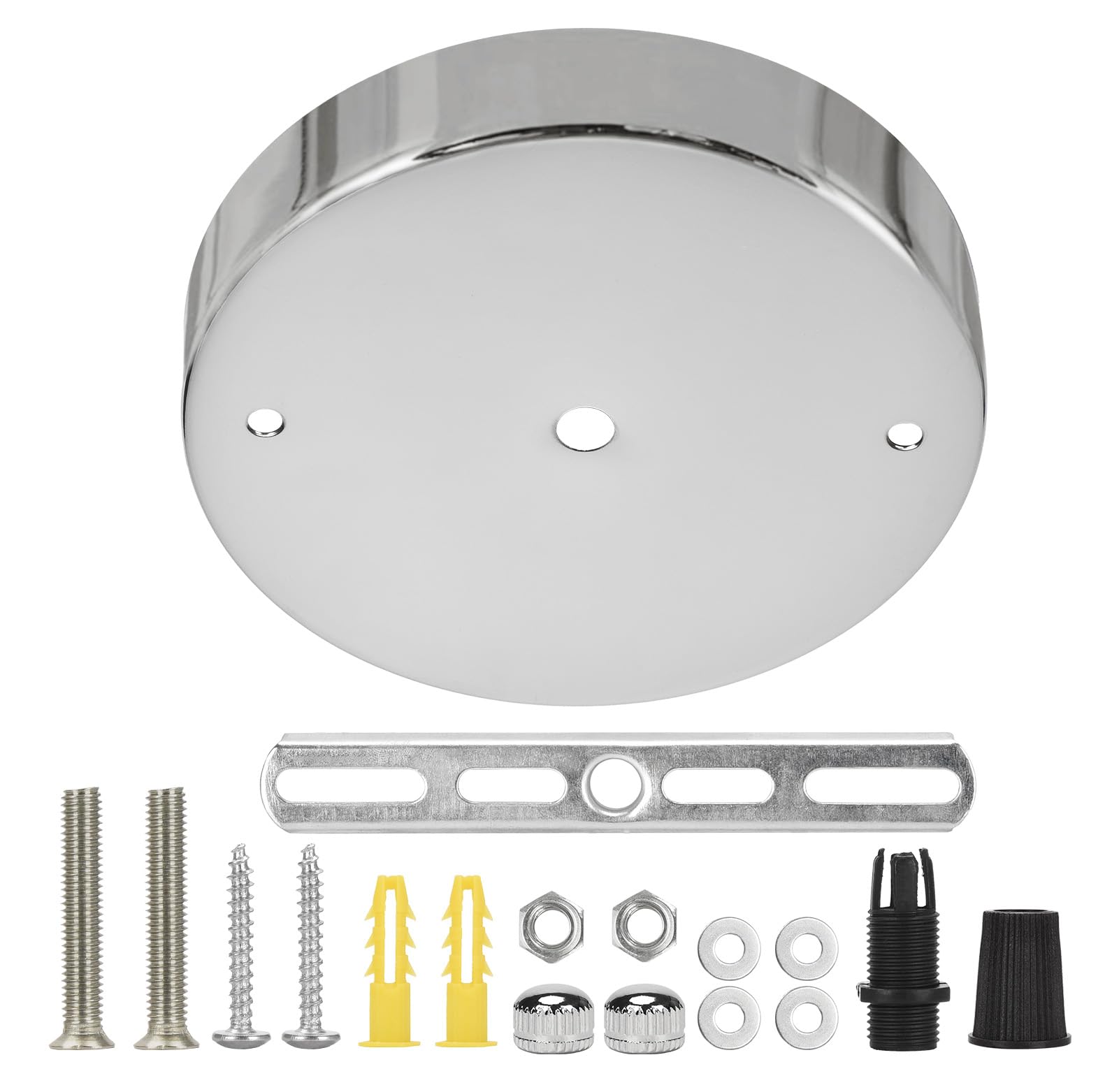 Sangle Sopffy Pendant Light Canopy Kit  4.7 Inches Ceiling Lighting Canopy Kit With All Mounting Hardware Modern Chandelier Ceiling Plate Cover For Pendant Lighting Fixtures (Silver  4.7 Inch)