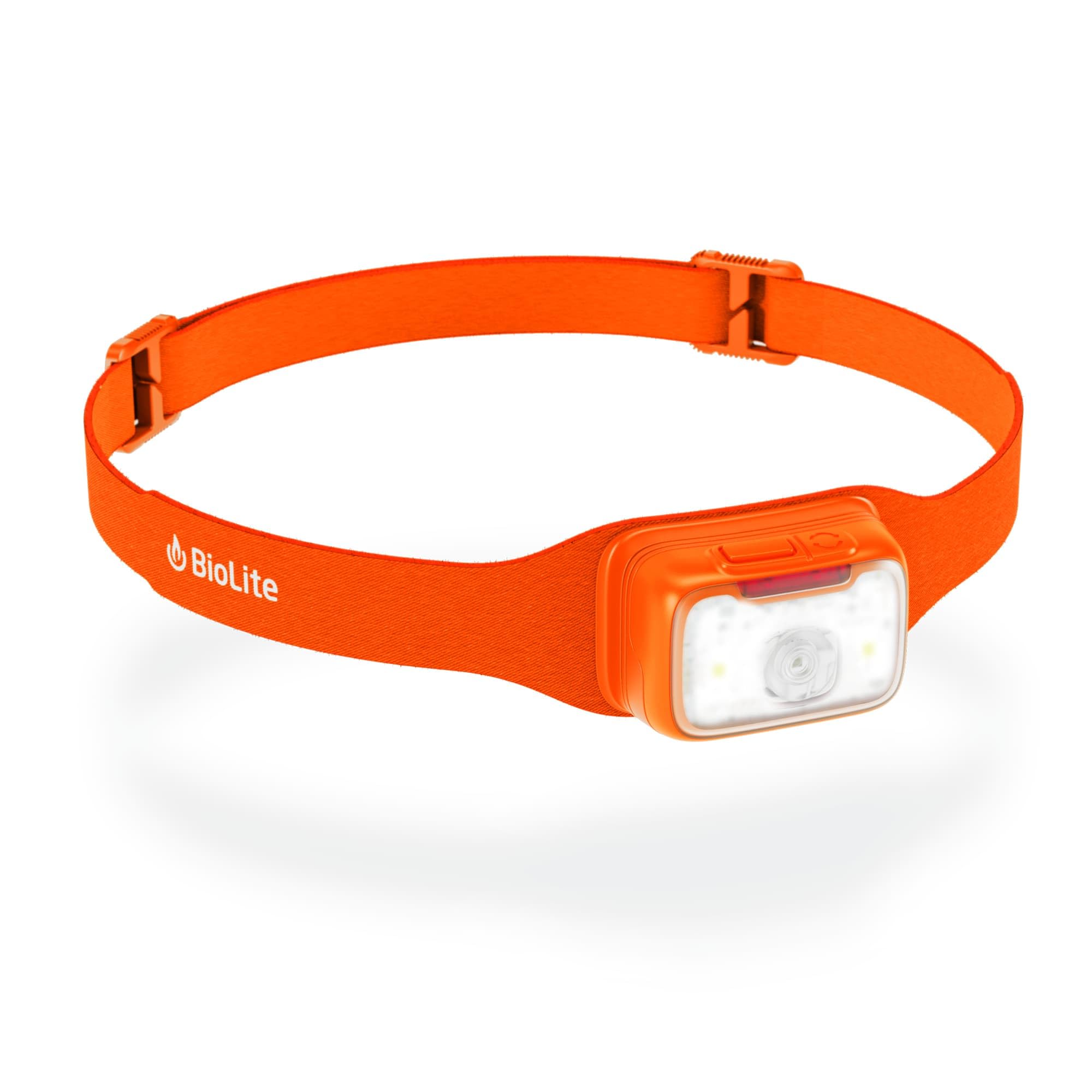 BioLite Range 500 Waterproof, Fast-Charging Rechargeable Headlamp, Spark Red, 500 Lumens, USB-C Charging, 100m Beam, 200 Hour ru