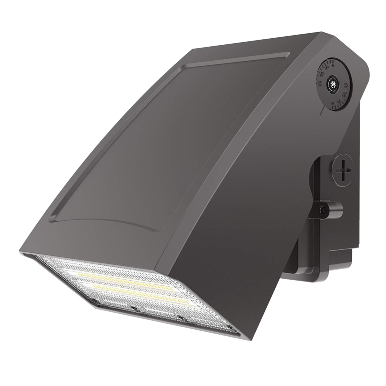 HYPERLITE LED Wall Pack Light - 40W, 5200lm, ETL Approved, IP65 Waterproof, Bronze, Aluminum, Full Cut-Off, Adjustable