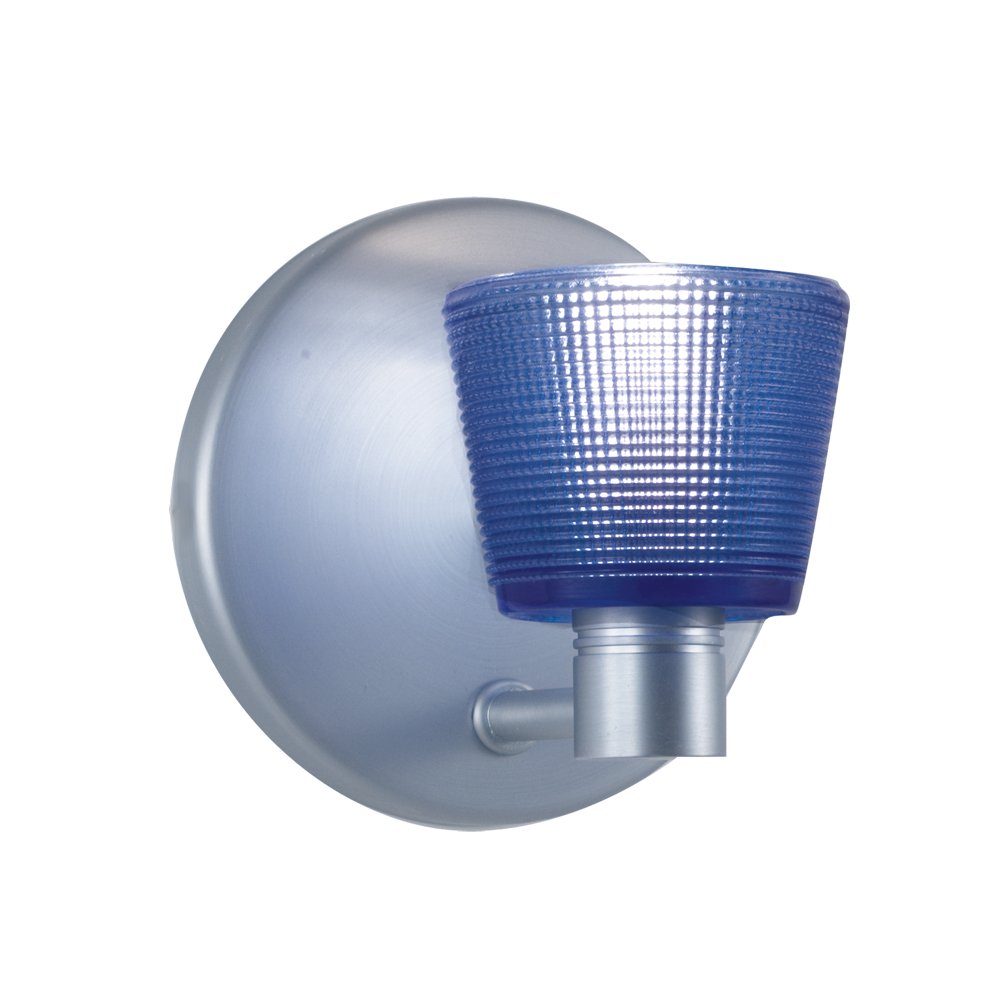 Jesco Lighting WS293-BU 1-Light Wall Sconce, Metal, 40 Watt, Blue