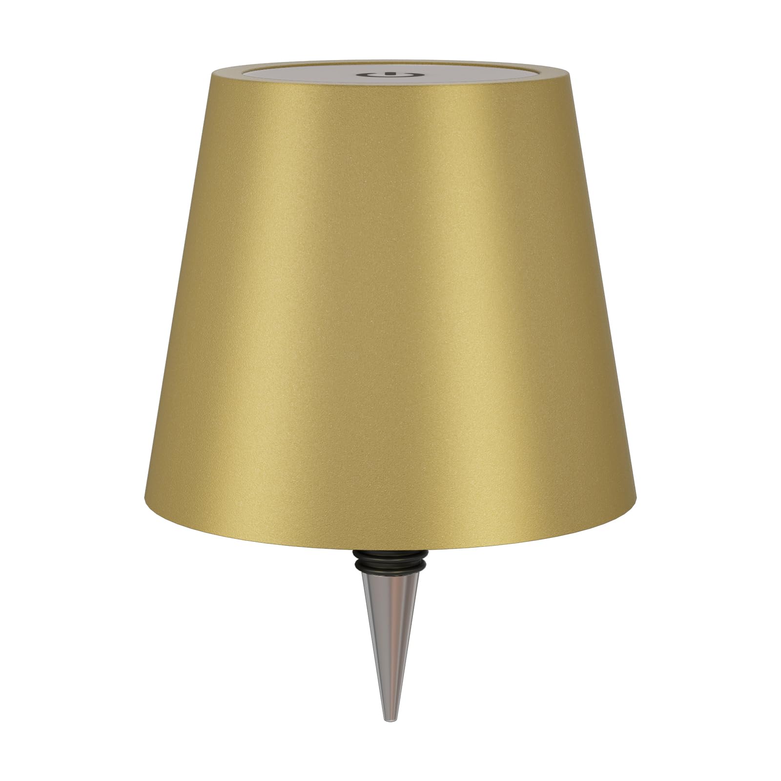 nulmvic Wireless Wine Bottle Lamp, Rechargeable LED with 3 Color Temperatures, Gold Matte Finish