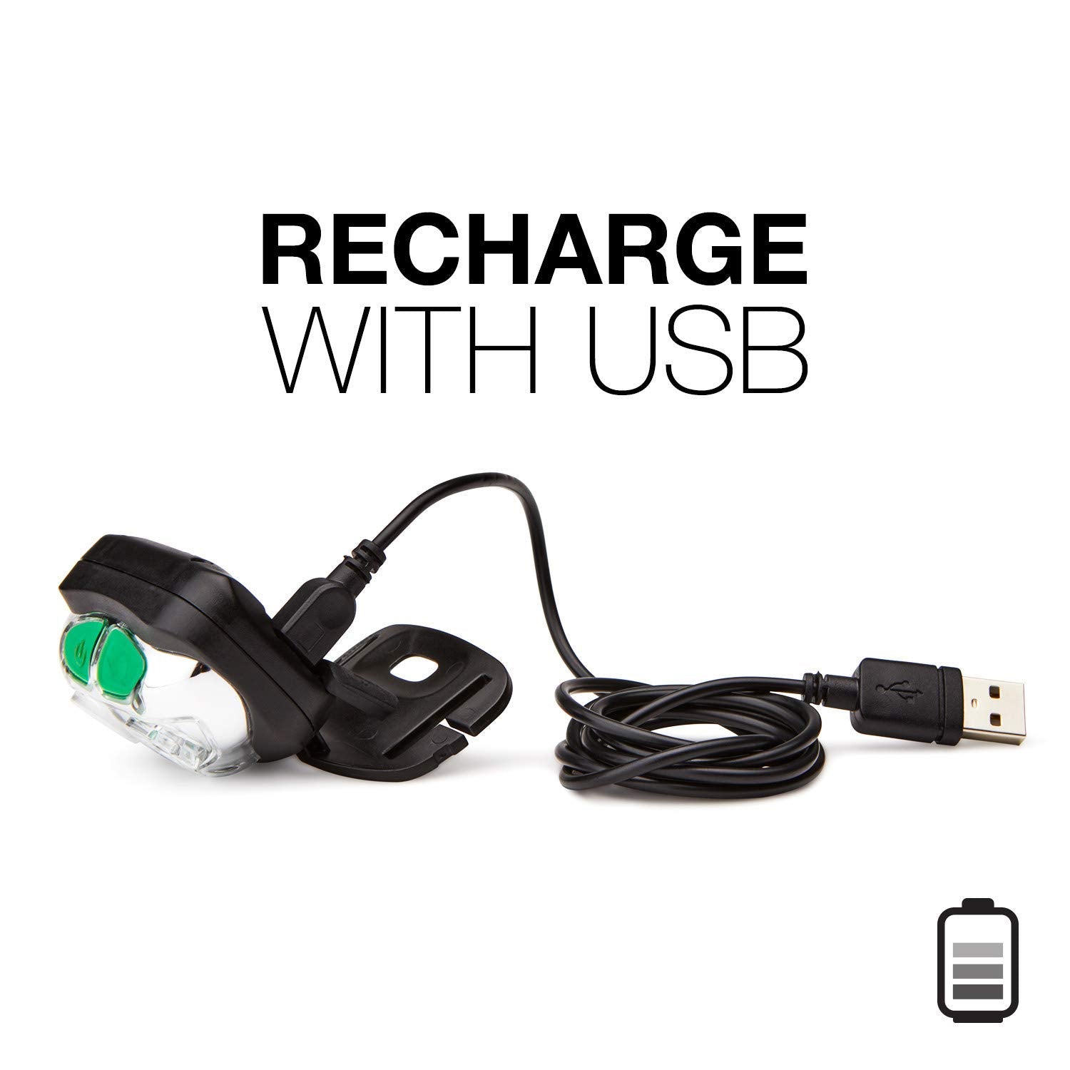 Energizer Vision Led Rechargeable Headlamp, Water Resistant Bright Led Headlamp For Outdoors, Camping Gear And Hurricane Supplies, Includes Usb Charging Cable, Pack Of 1