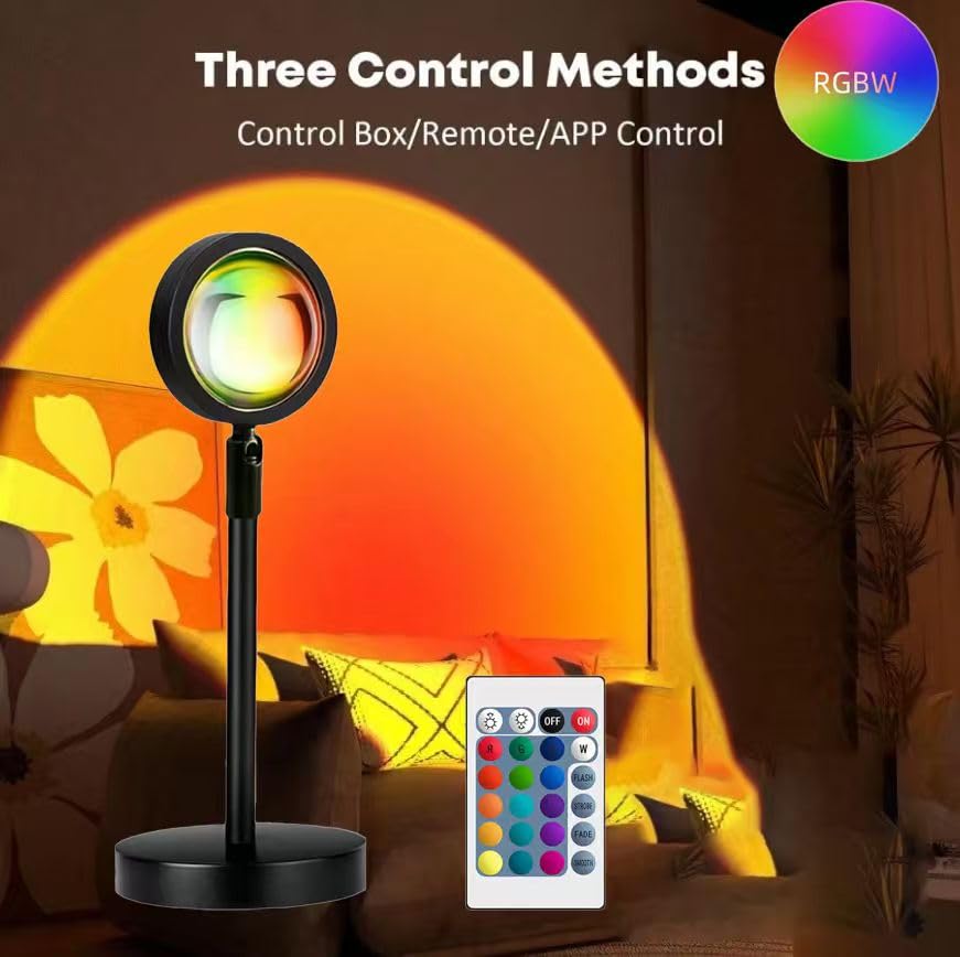 Direct Sunlight Projector JIMEI Sunset Lamp Projector Led Lights for Bedroom Night Light RGB Lig ...