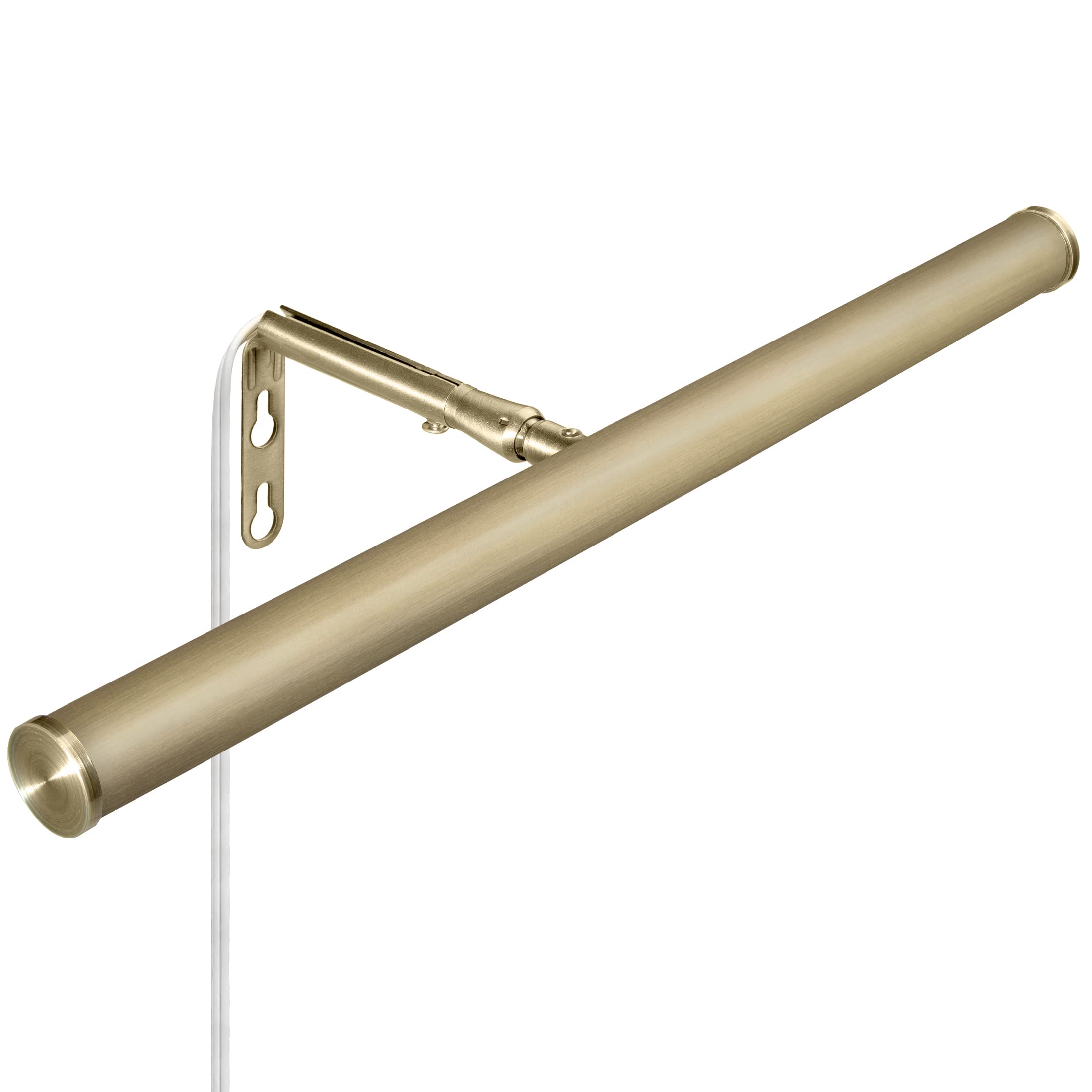 Maxxima LED Picture Light - 14 in. Adjustable Wall Light, 3000K Warm White, Antique Brass, Model MSL-14400AB