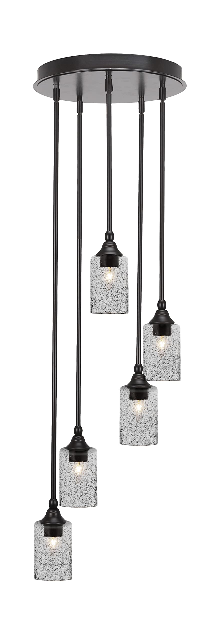 Empire 5 Light Cluster Pendalier in Espresso Finish (2145-ES-3002)