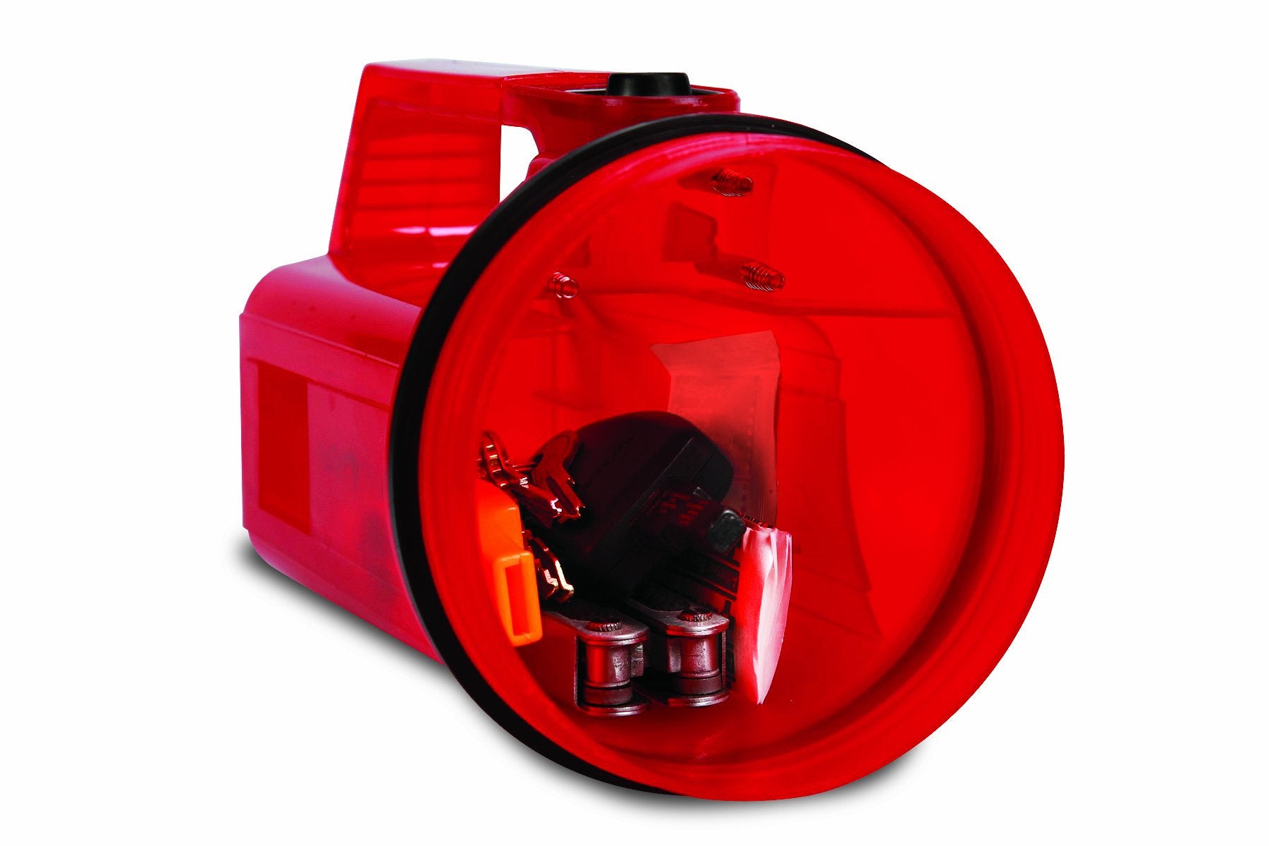 Life Gear Lg114 Led Glow Spotlight With Storage Compartment - Red, Durable Plastic Design