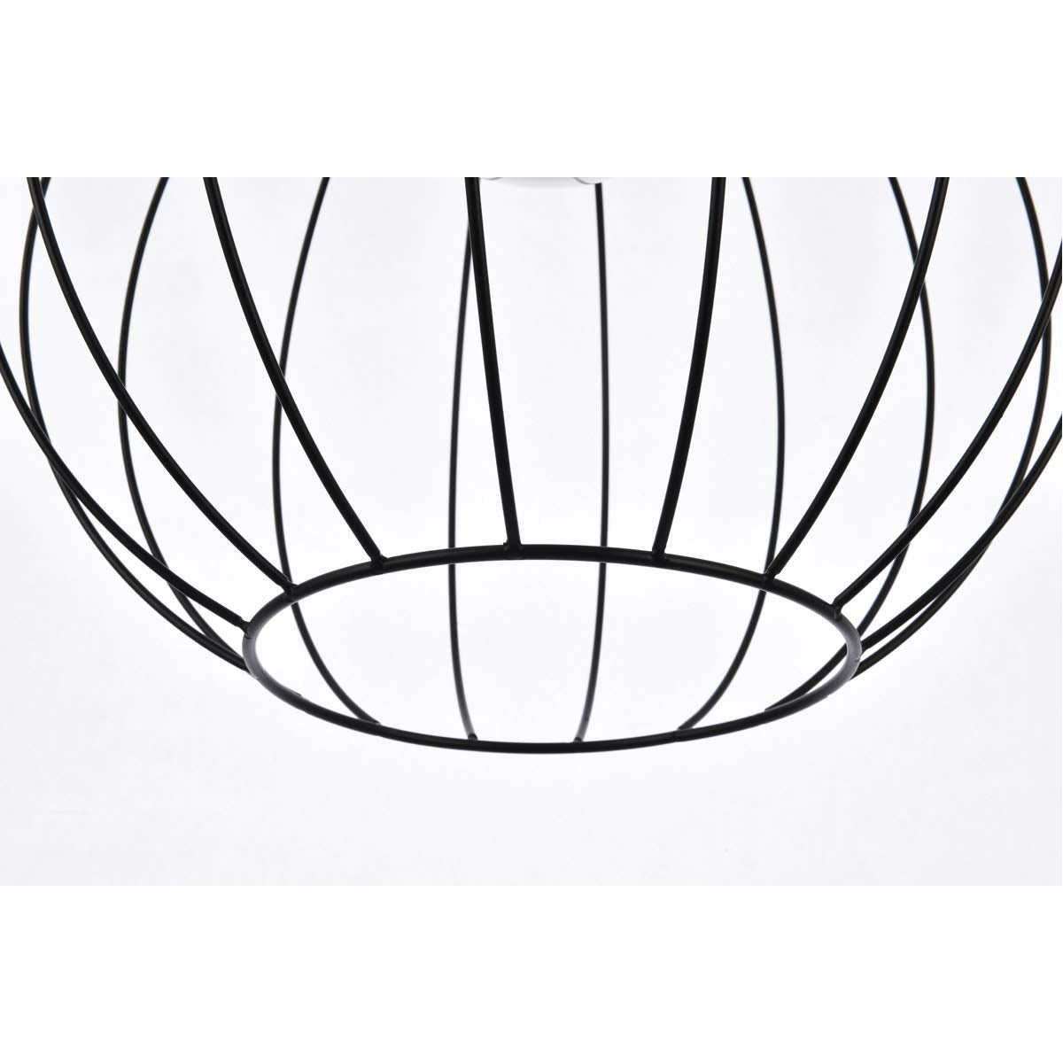 Living District Indoor Modern Home Decorative Bright Ceiling Wetzel 1 Light Black Pendant