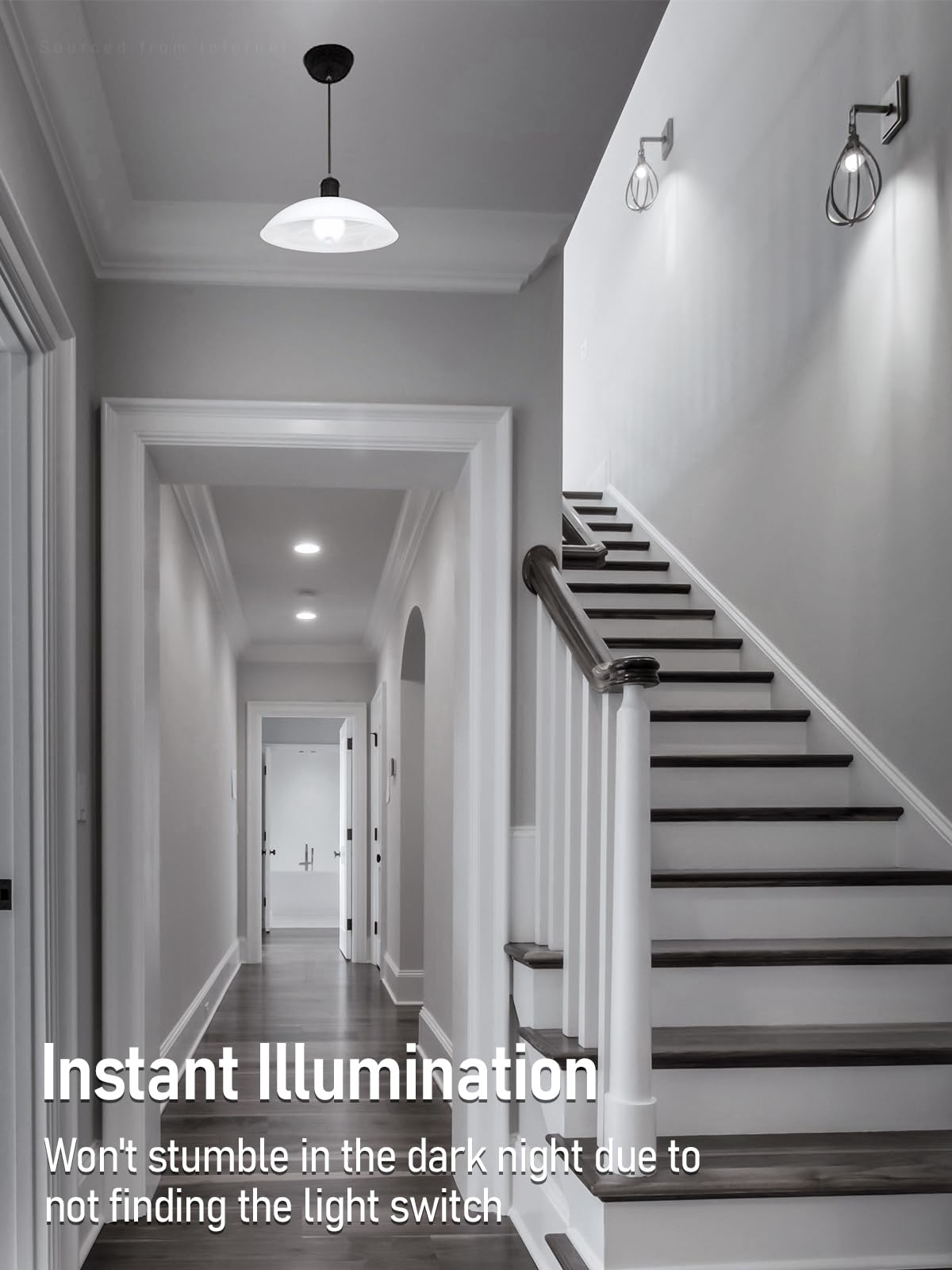 TORCHSTAR LED Motion Sensor Light Bulb 9W, E26 Base, 900LM, 6000K Pure White, 2 Count, Model 16750
