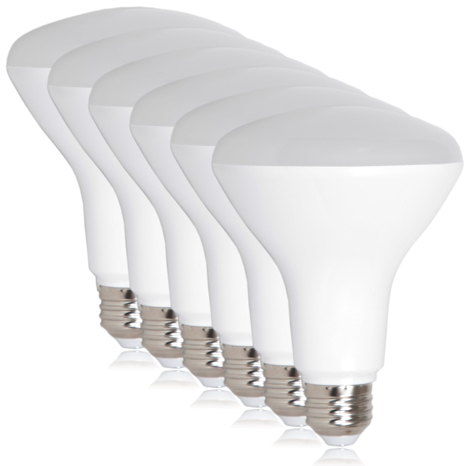 Maxxima LED BR30 Light Bulb, Dimmable 8W, 720 Lumens, Warm White, 3000K, 6 Count, Energy Star, Model MLB-BR308