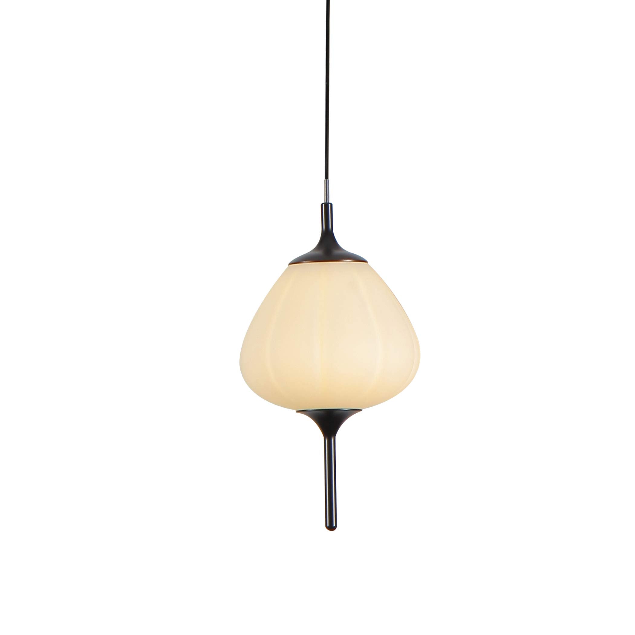 VONN Lecce VAP2221BL 5in LED Pendant Light, Black, Aluminum, 4.75inL x 4.75inW x 80.75inH