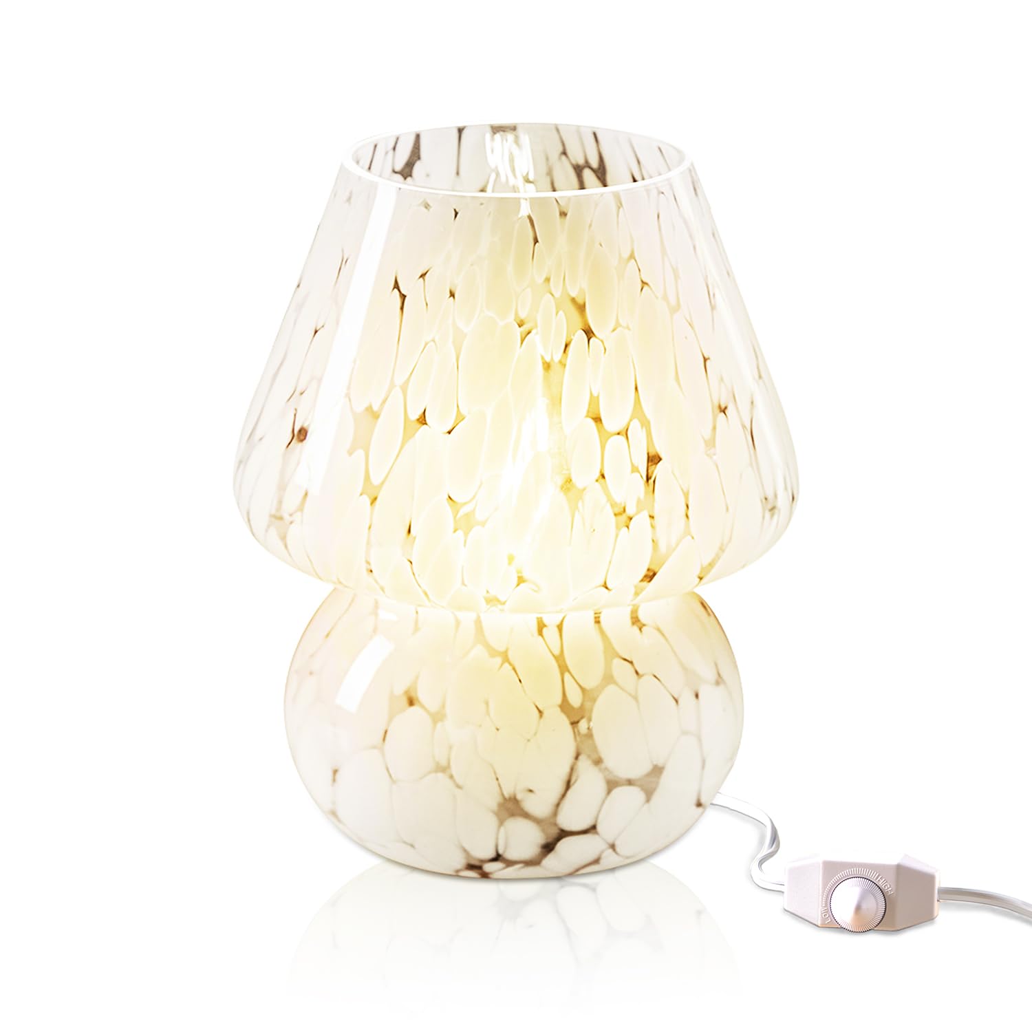 Next Glow Mushroom Lamp - Modern Dimmable Led Night Light For Bedrooms, Kids Rooms, Bedside Nightstands, Living Room Table And K