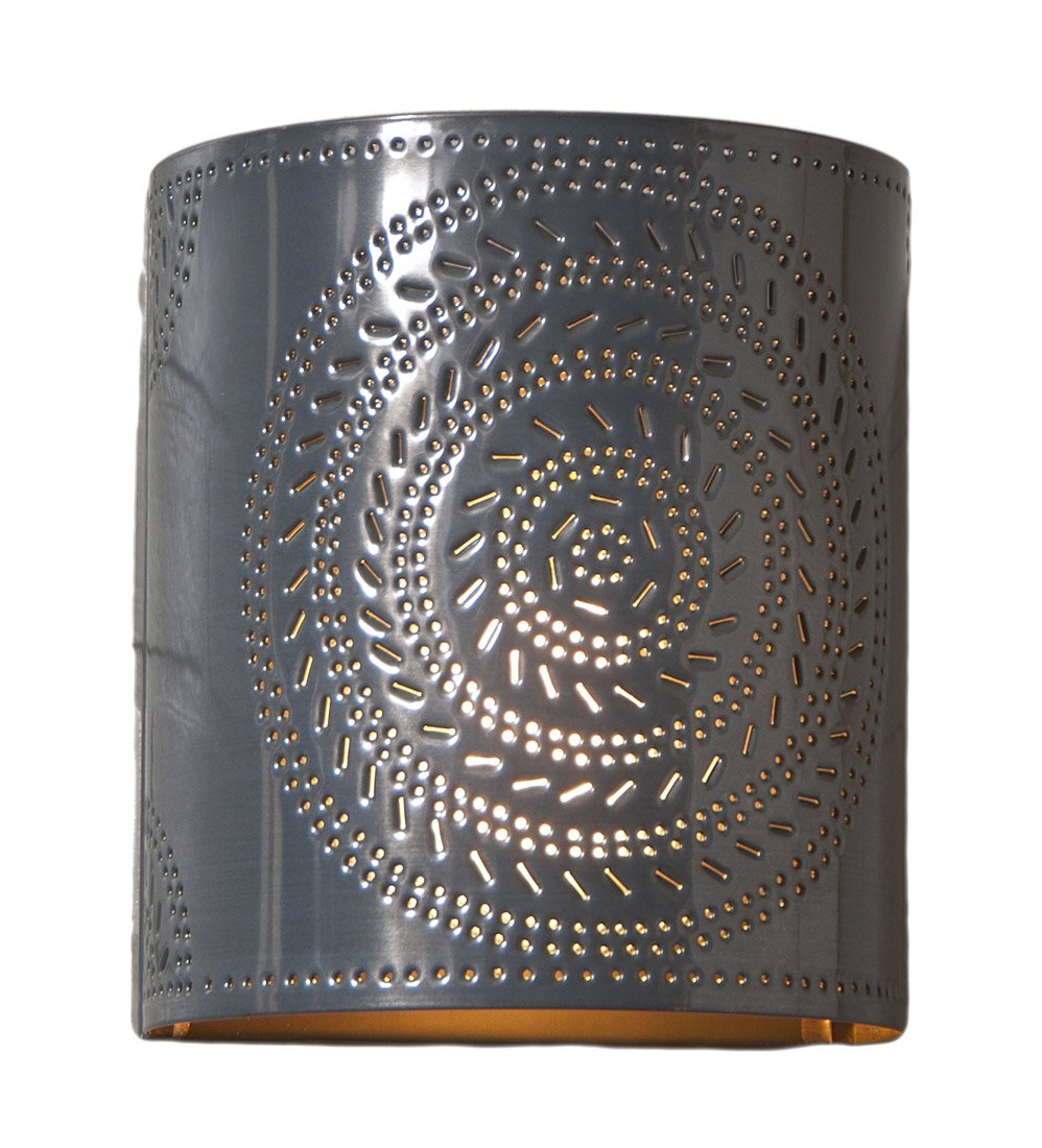 Irvins Country Tinware Chisel Sconce Light, Metal, 7.75 x 6.5 x 5 Inch, Country Tin, Model 724CCT
