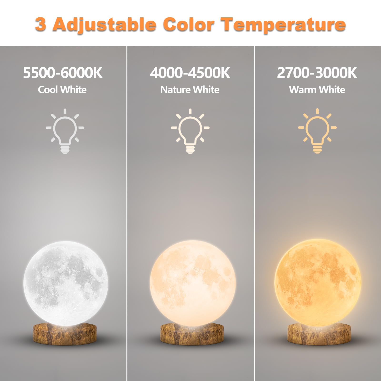 Cycluminor Light Therapy Lamp,10000 Lux Sun Lamp With 3 Color Temperatures,Stepless Brightness,Timer & Memory Function,Happy Sun