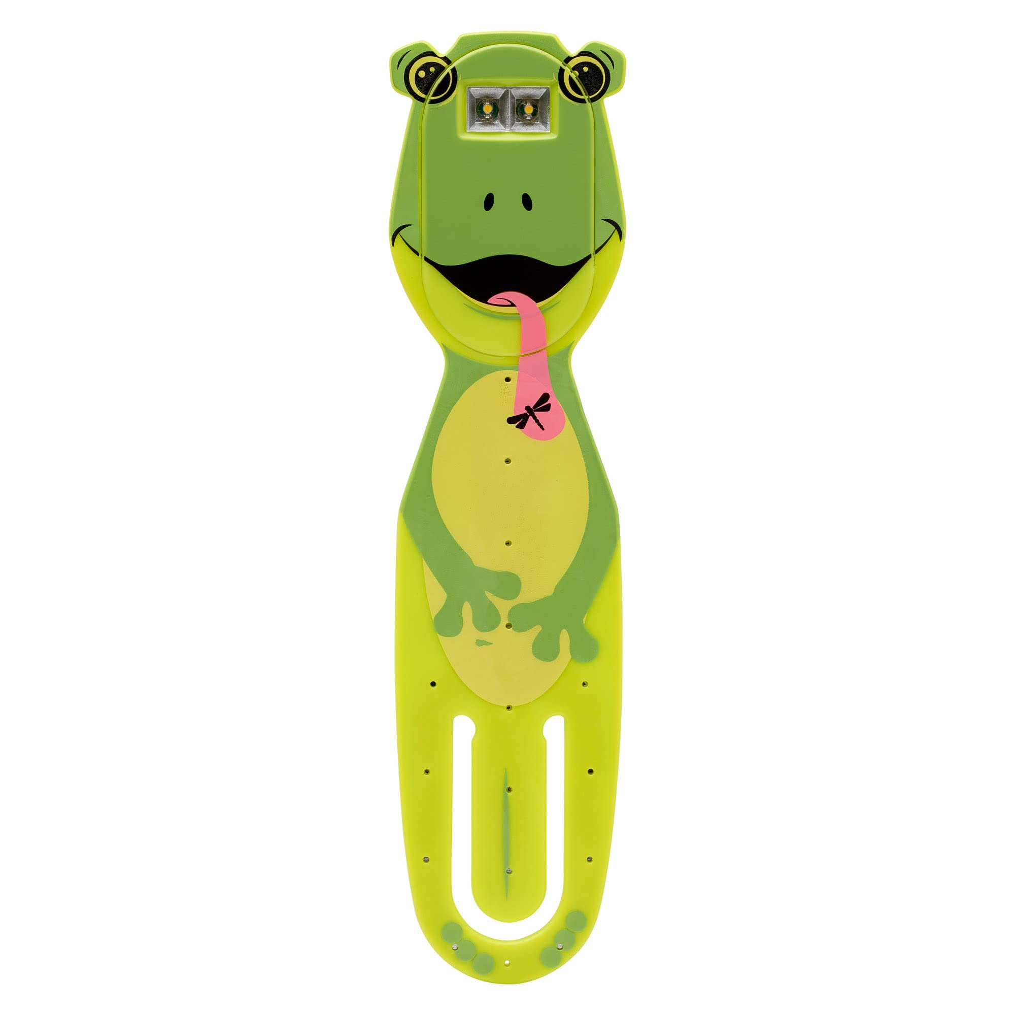 Gifts For Readers & Writers Flexilight Pal Bookmark Reading Light - Rechargeable Led Clip On Lamp, Frog Color, Model Flp