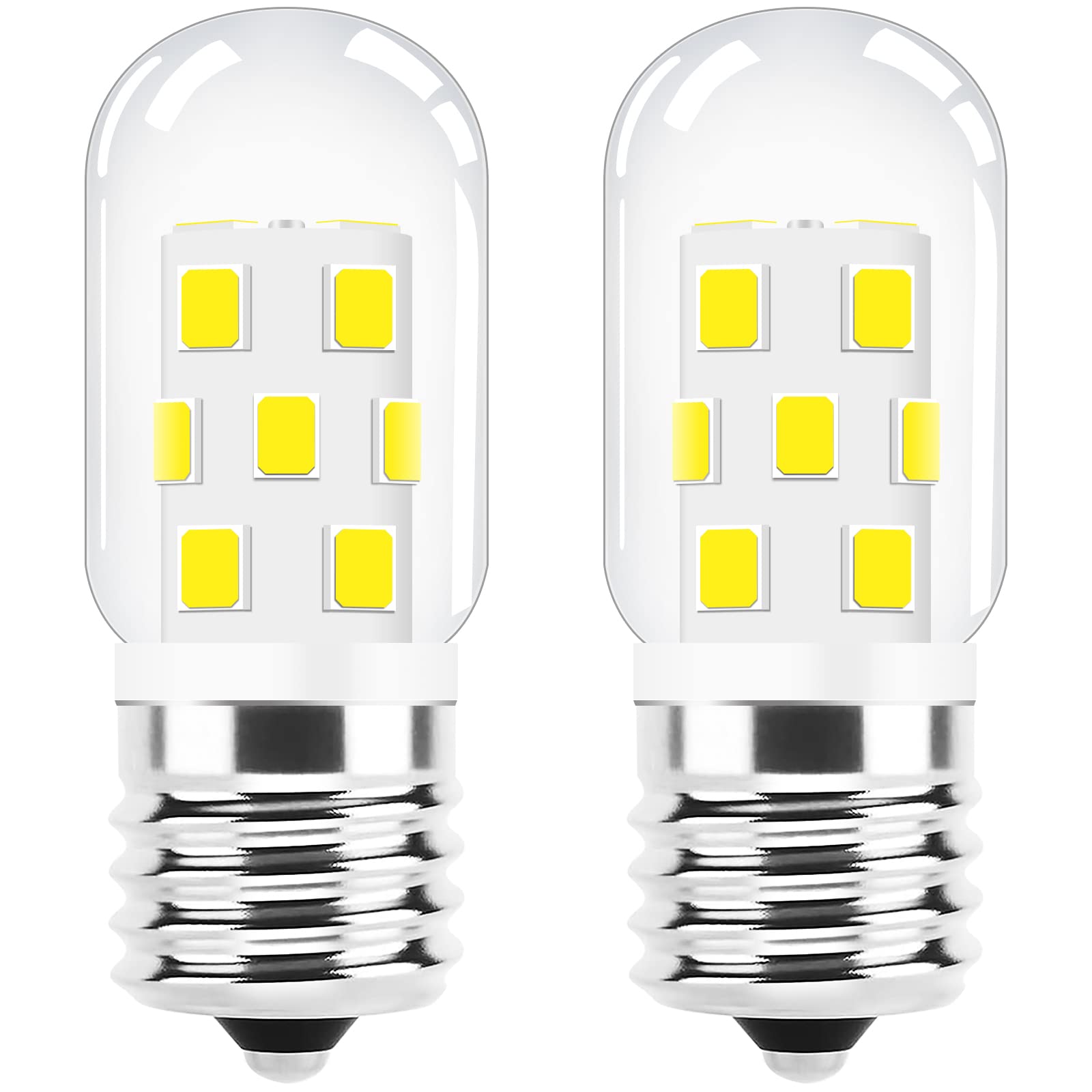 Led Microwave Light Bulbs Under Hood 40W Equivalent, E17 Led Bulb Dimmable For Stove Top, Refrigerator, Appliance, Range Hood, 4