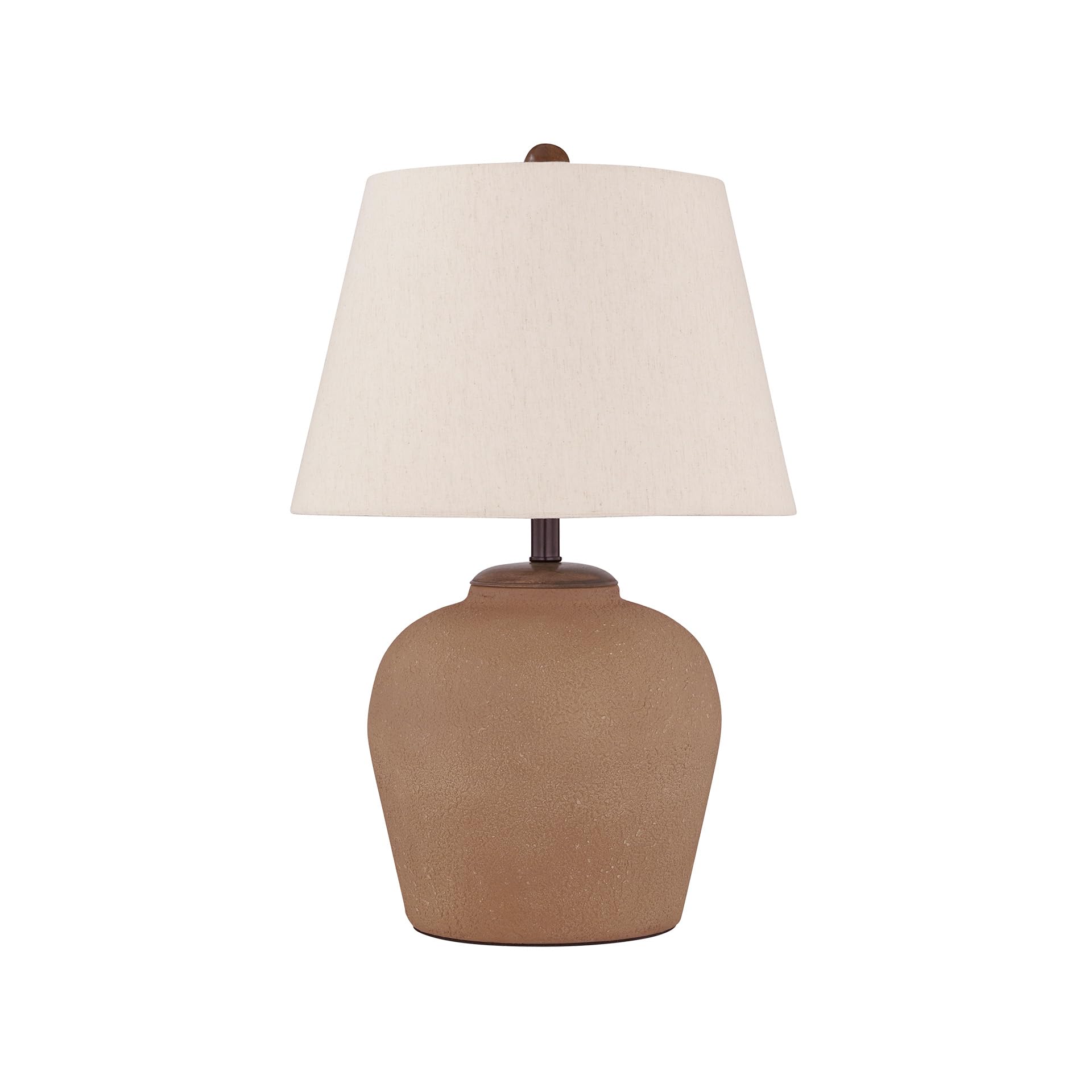 Signature Design by Ashley Scantor Industrial Textured Metal Table Lamp with 3-Way Switch, Light Brown