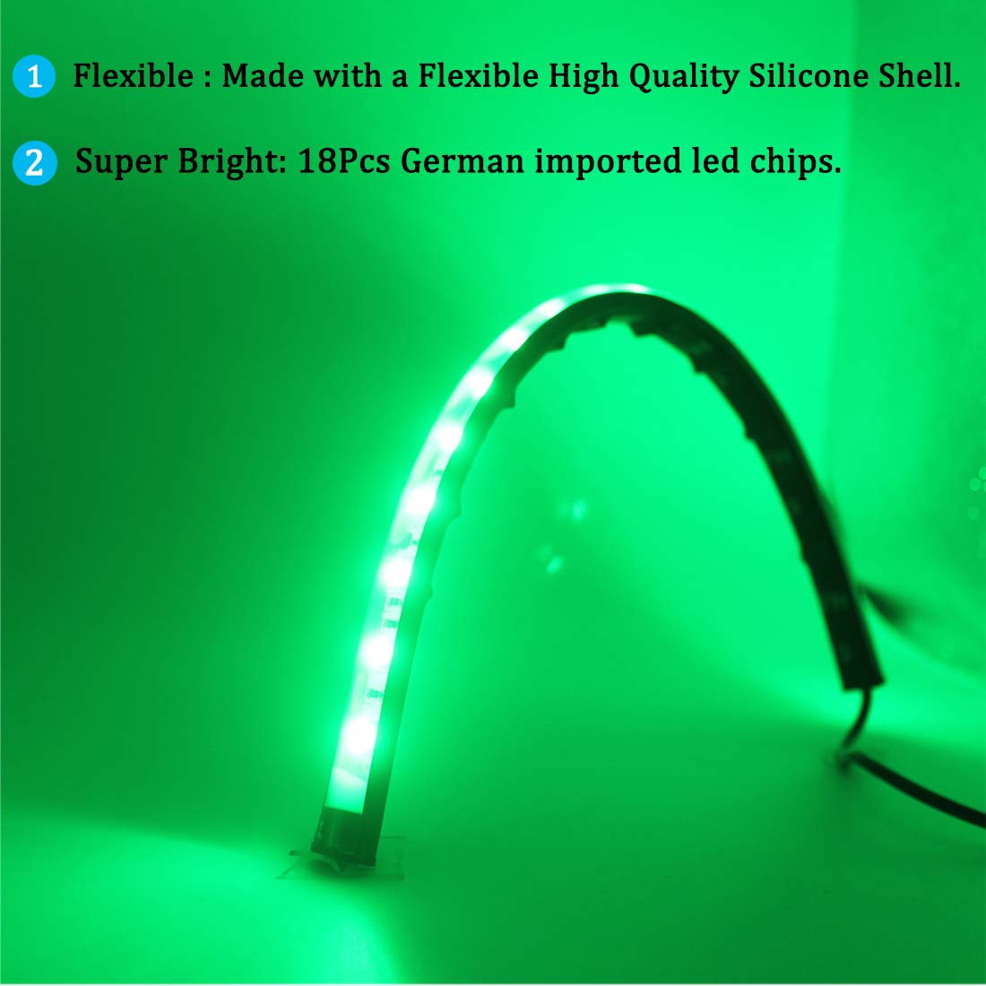 Botepon LED Navigation Lights for Boats, IP67 Waterproof, Red and Green Bow Lights, Model 2718339, Perfect for Night Fishing and Deck Use