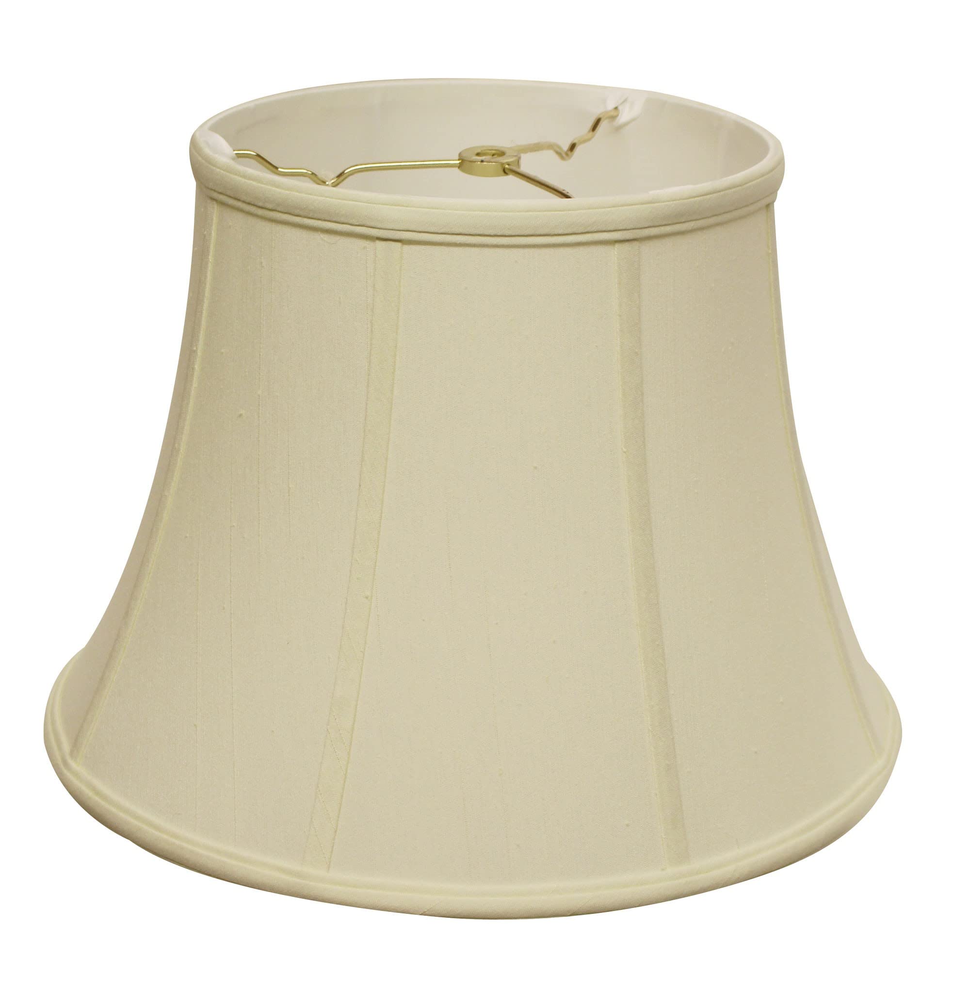 Homeroots 469633 18 In. Ivory Altered Bell Monay Shantung Lampshade, Egg