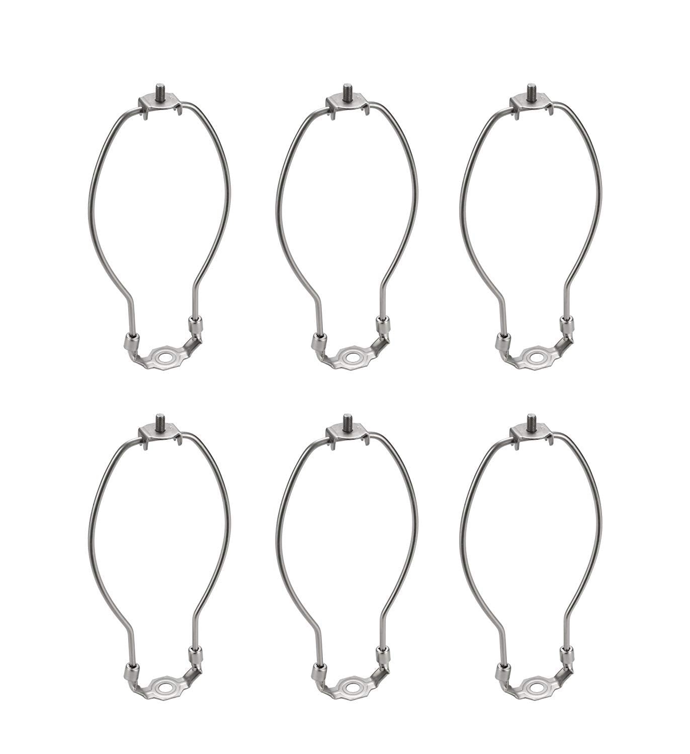 Aspen Creative 20005-26, 7 Lamp Harp with Saddle in Satin Nickel Finish, 6 Pack
