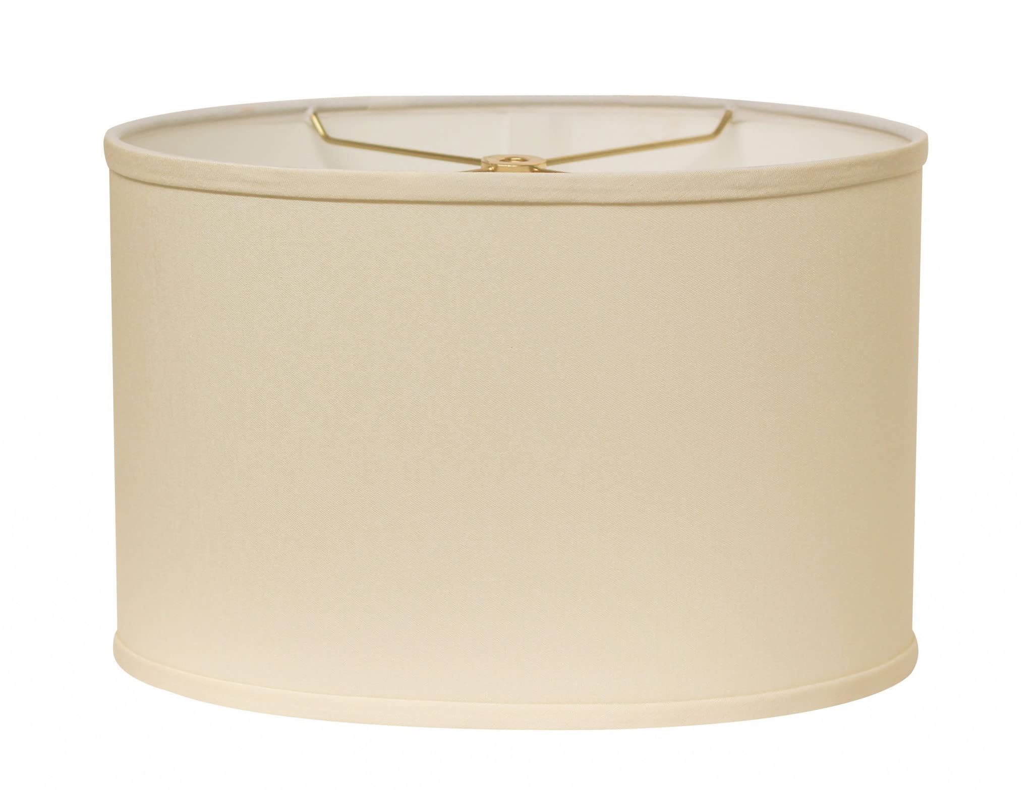 Homeroots 470212 16 In. Throwback Egg Oval No Slub Lampshade Ivory