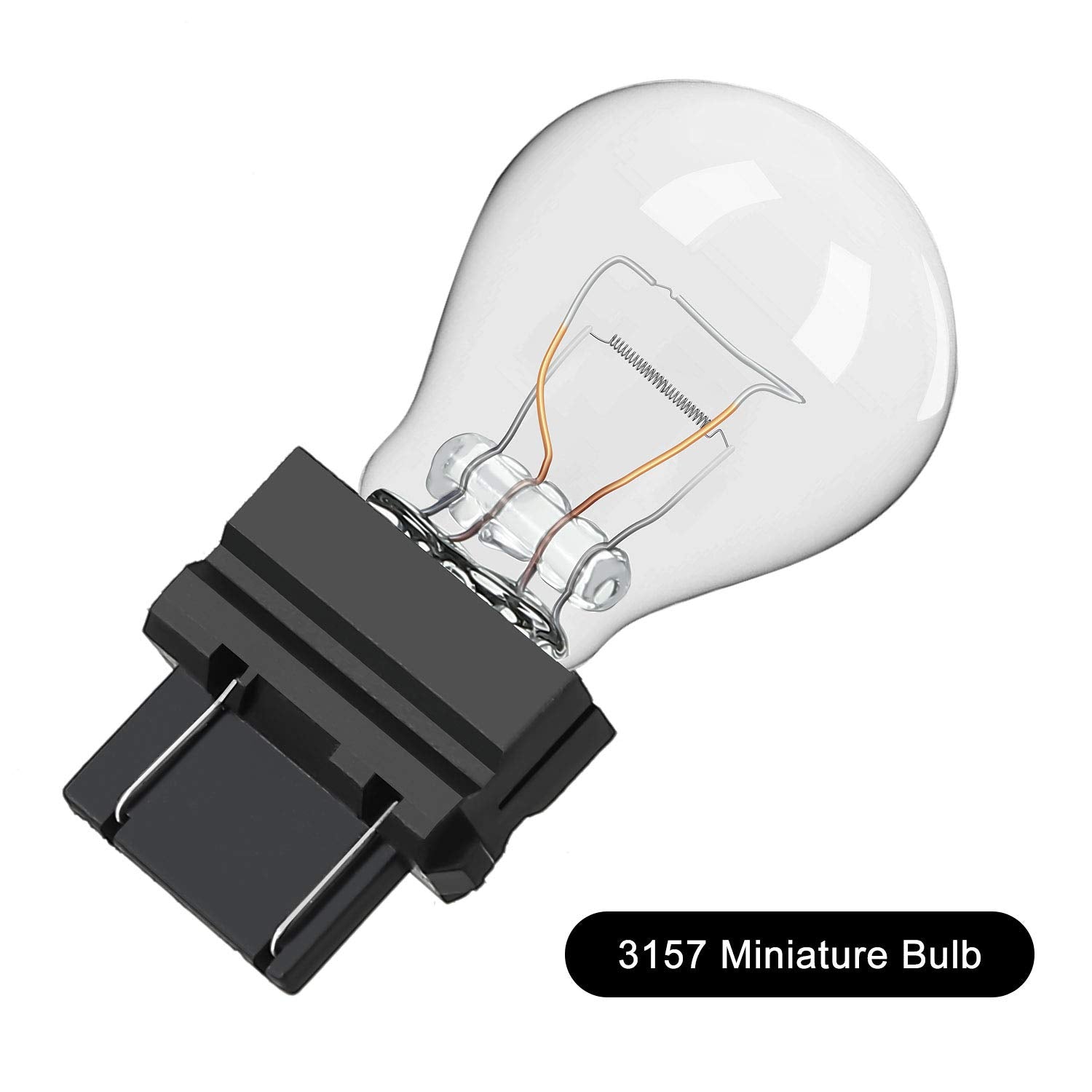Mudder 3157LL Light Bulb - Long Life Miniature Bulb for Brake Lights - 10 Count - Multi Color - Model Mudder-Light Bulb-01