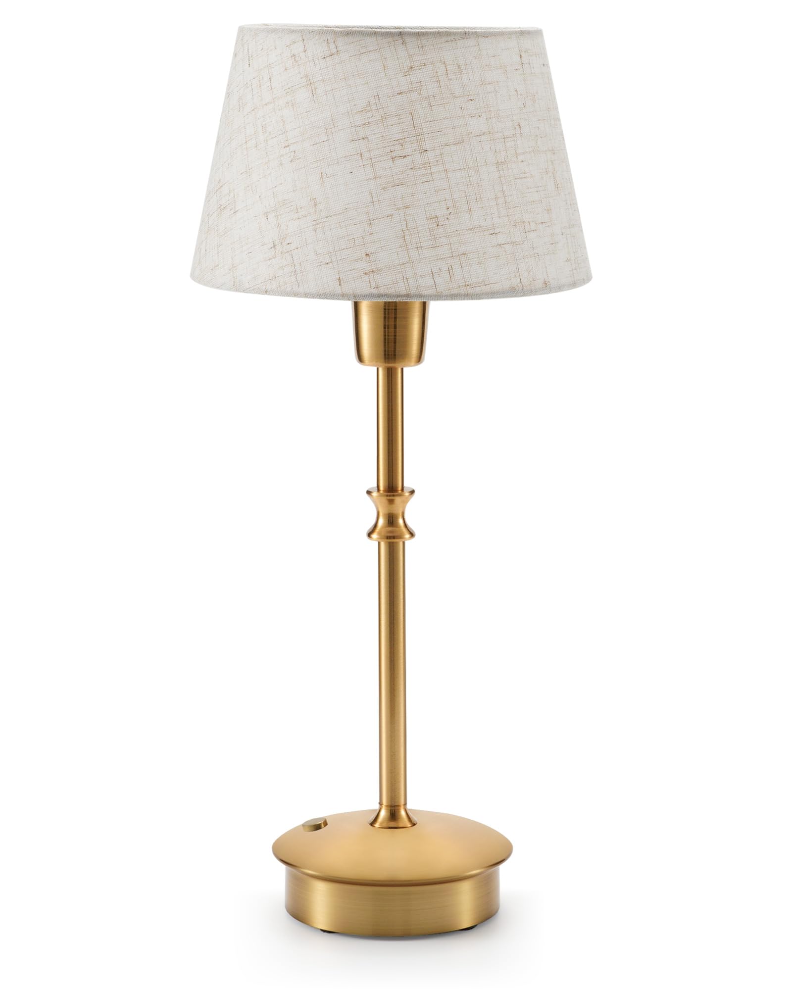 INNOVA BRITE Small Cordless Lamps Rechargeable Table Lamp with Fabric Shade, 5200 mAh Battery Operated Lamp, Portable Dimmable T