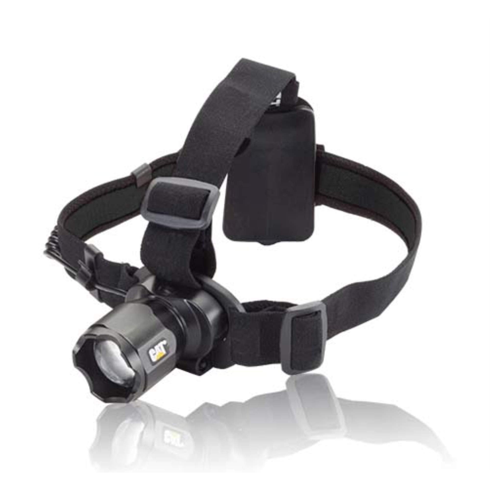 Cat 220 Lumen Led Headlamp, Adjustable Angle, Focusing Beam, Black, Aluminum