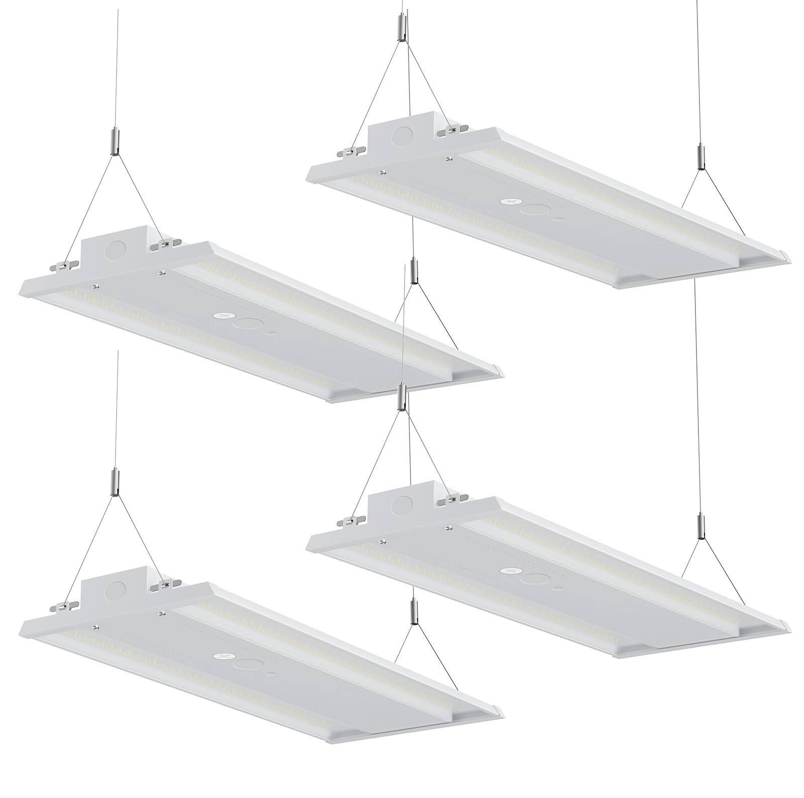 Jc-Lgl 300W Led Linear High Bay Light, 45000Lm Shop Light Commercial 120-277V, 5000K High Bay Led Shop Lights For Warehouse, Garage, Factory, Ul Listed, 5 Years Warranty, 4 Pack