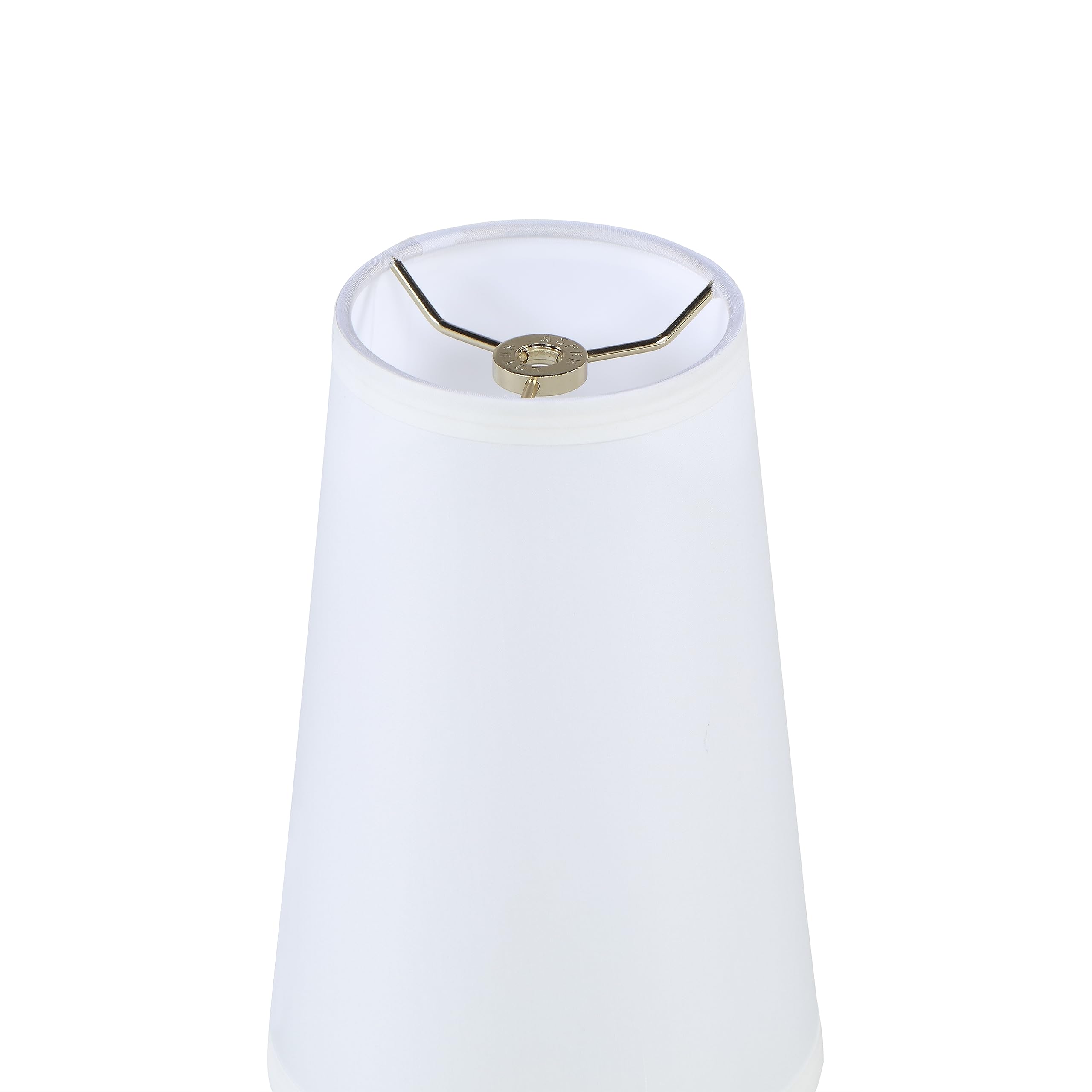 Aspen Creative 32164 Transitional Empire Shape Spider Construction Lamp Shade In Off White, (4 1/4'' X 6'' X 9'')