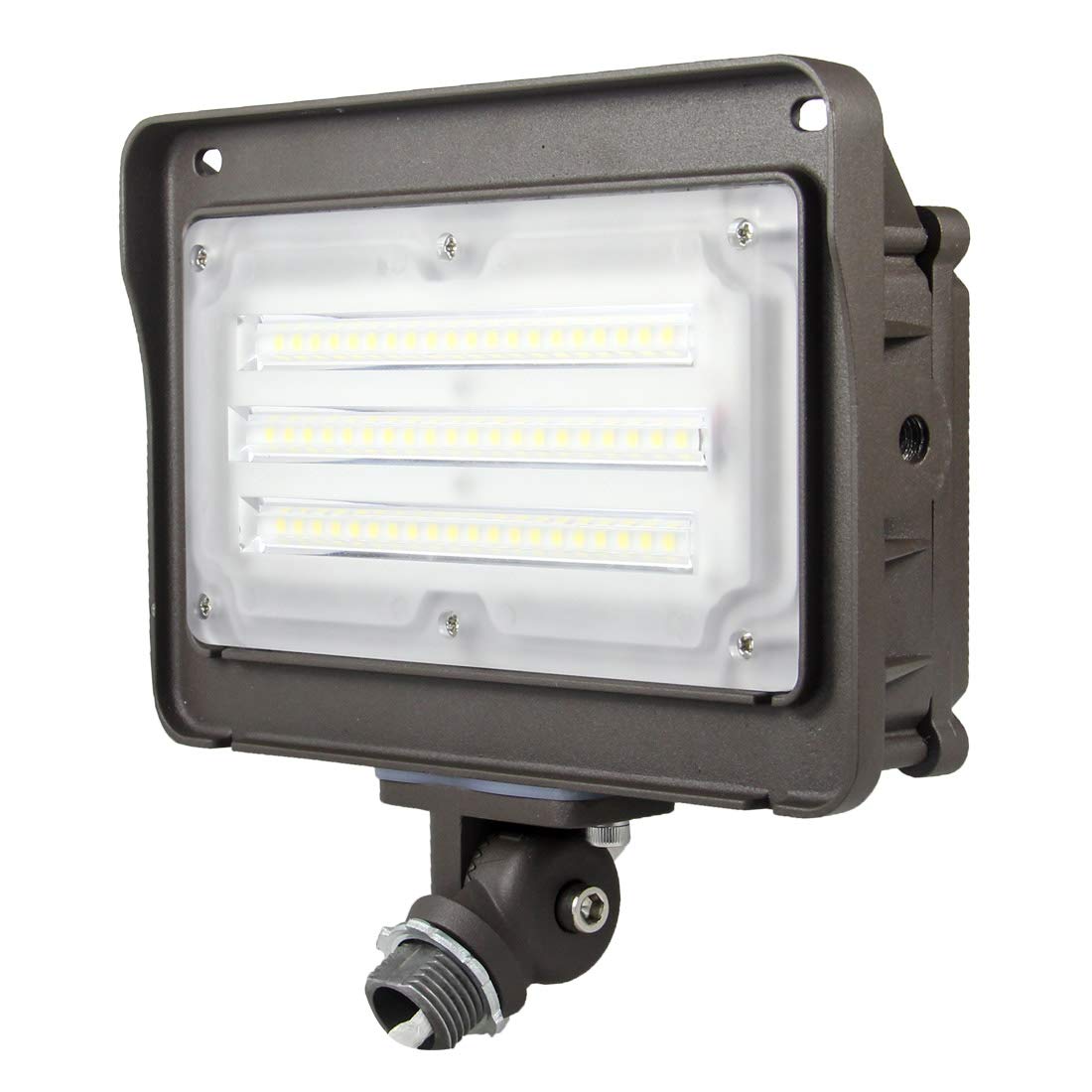 Dakason 50W Led Flood Light Outdoor, Dusk-To-Dawn Photocell 180° Adjustable Knuckle, 6500Lm 5000K Replaces 150-200W Hps/Mh, Ip65 Waterproof Outdoor Security Lighting Fixture, 100-277Vac, Etl Listed