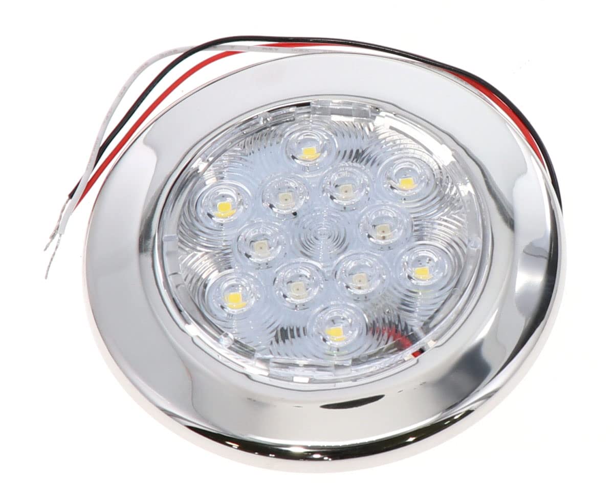 Tecniq, Inc Silho-X 4'' Round Cool White/Red Combo Light Ss Trim Ring - E06-Ws0R-1