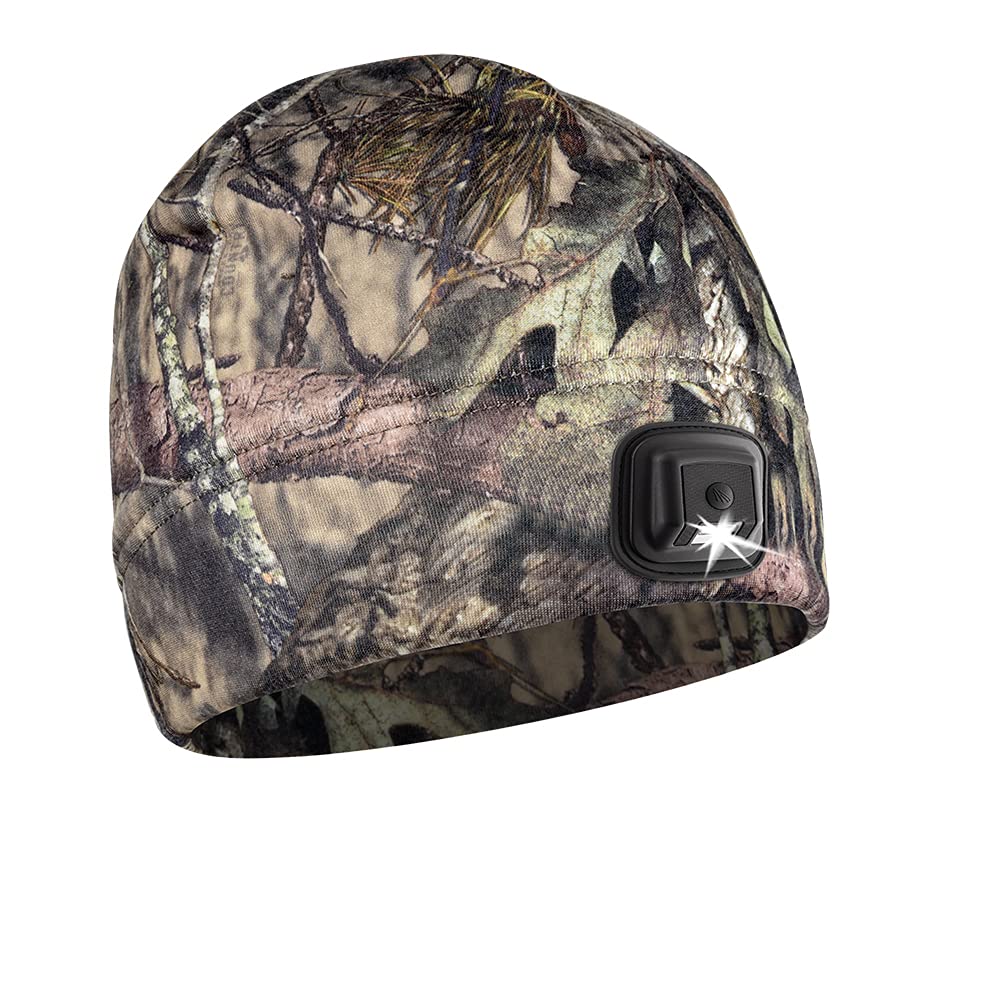 Panther Vision POWERCAP LED Hat Light 150 Lumens Rechargeable Fleece Beanie One Size Mossy Oak Country Dna 3.0 HLBR-9558