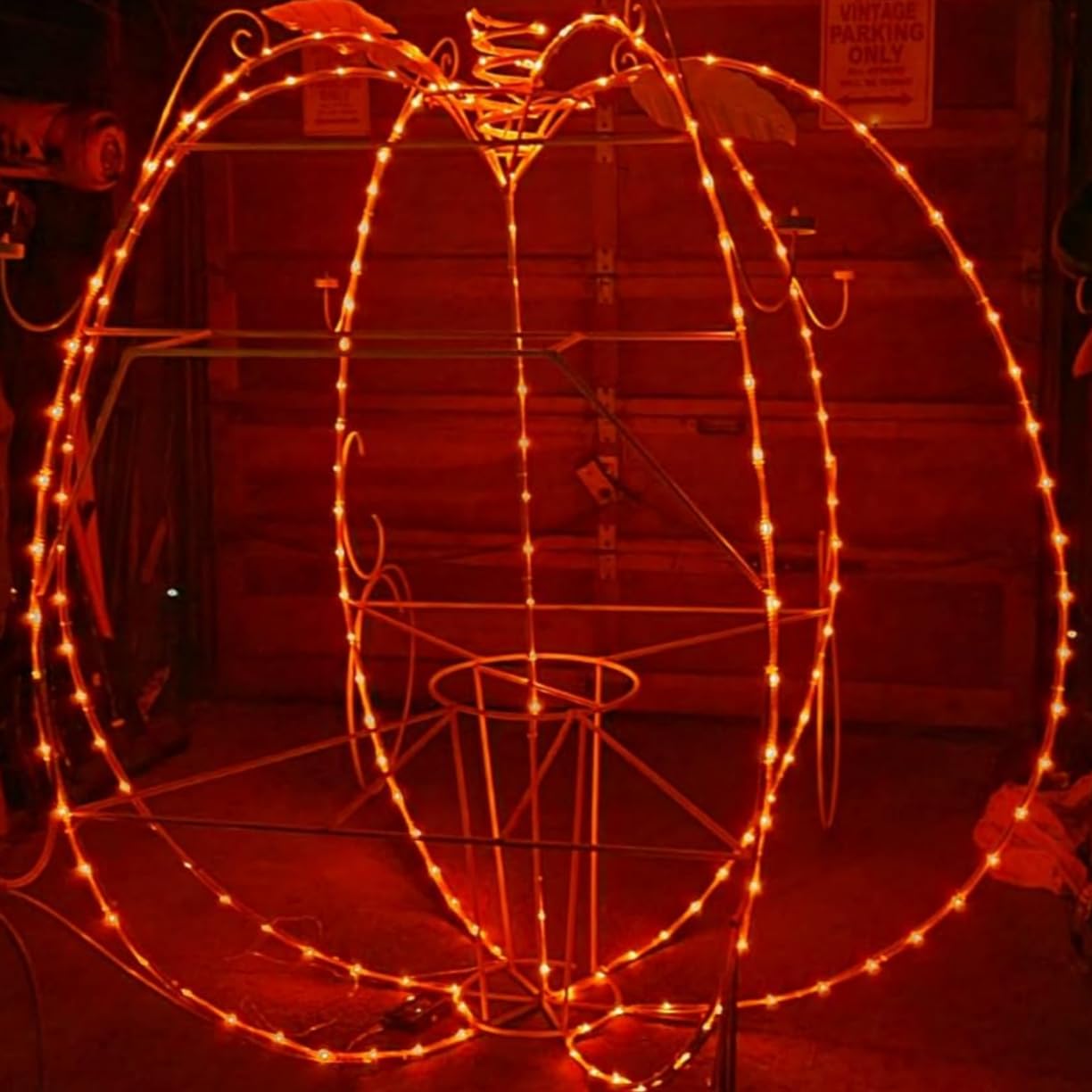 Yeguo Orange Lights For Halloween, 2 Pack Each 33Ft 100 Led Rope Lights Outdoor, 8 Modes Fairy Lights In Clear Thin Tube For Fal