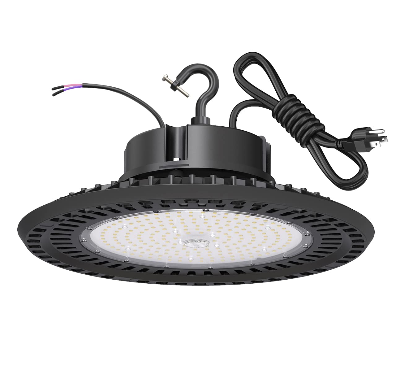 LED High Bay Light 200W UFO High Bay Lighting Fixture 5000K 30000LM 0-10V Dimmable IP65 UL Approved 6FT US Standard