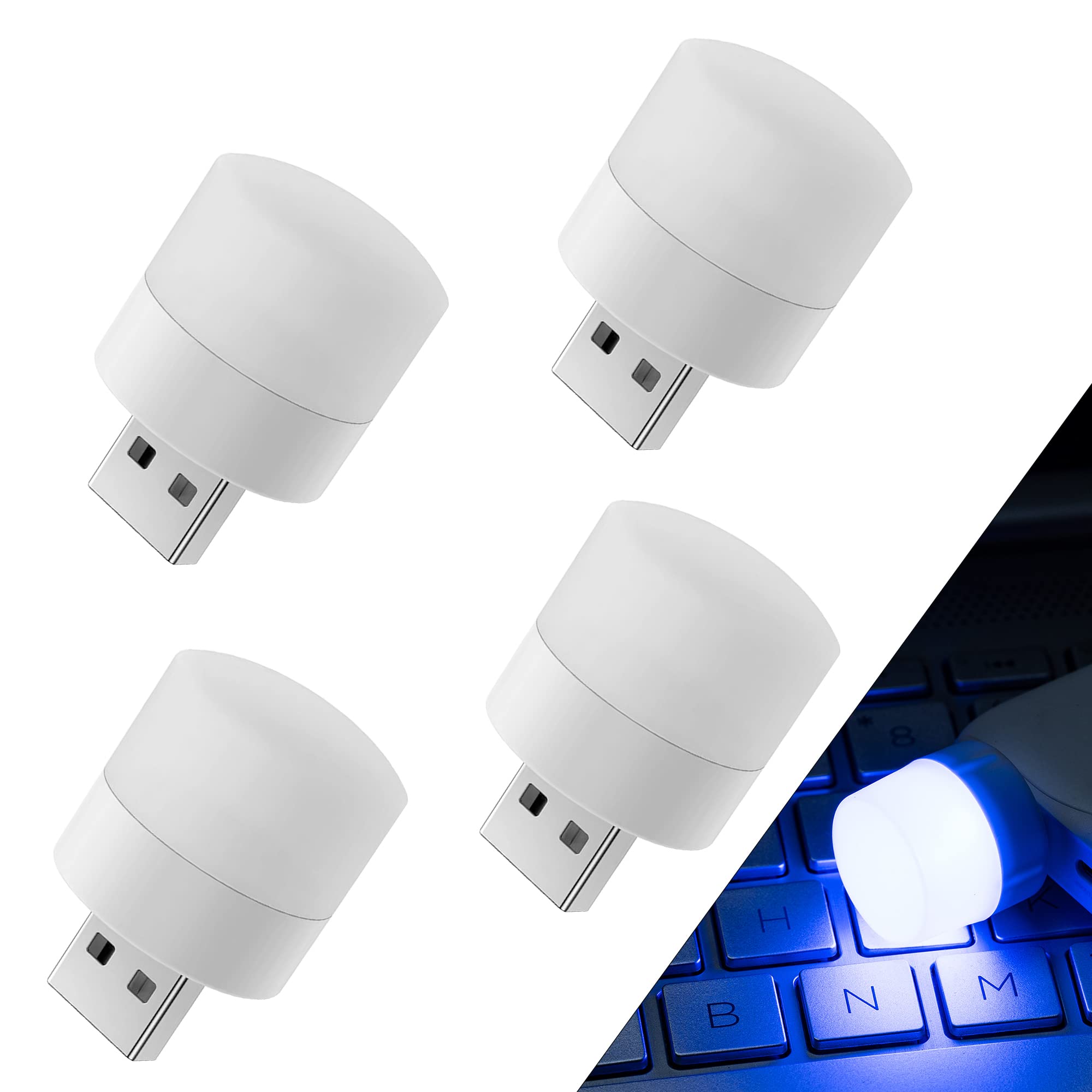 Vicbond Usb Led Night Light, Energy-Saving Light, Compact Led Bulb, Portable Lighting, Ambient Lighting, Decorative Lamp, Mini U