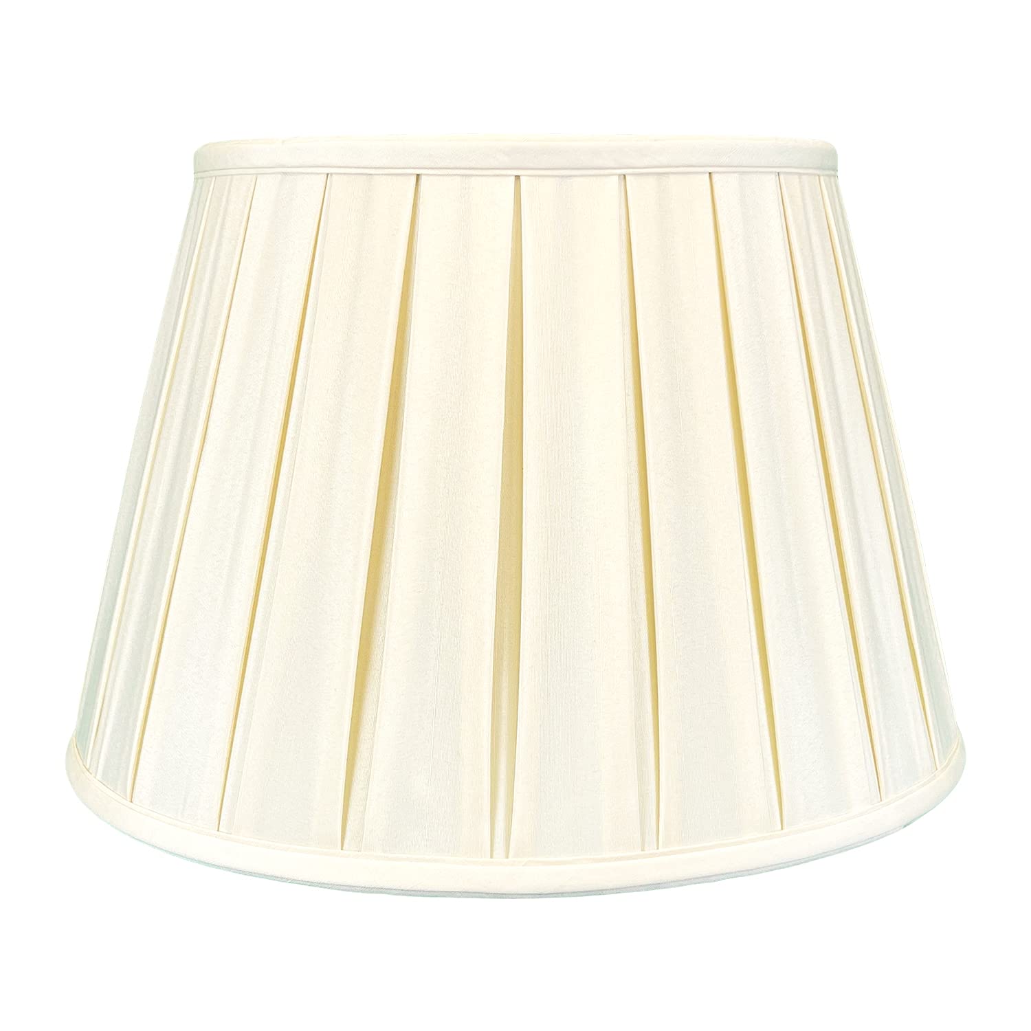 Royal Designs Empire English Pleat Basic Lamp Shade, Eggshell, 6-Way 13 X 19 X 11.25