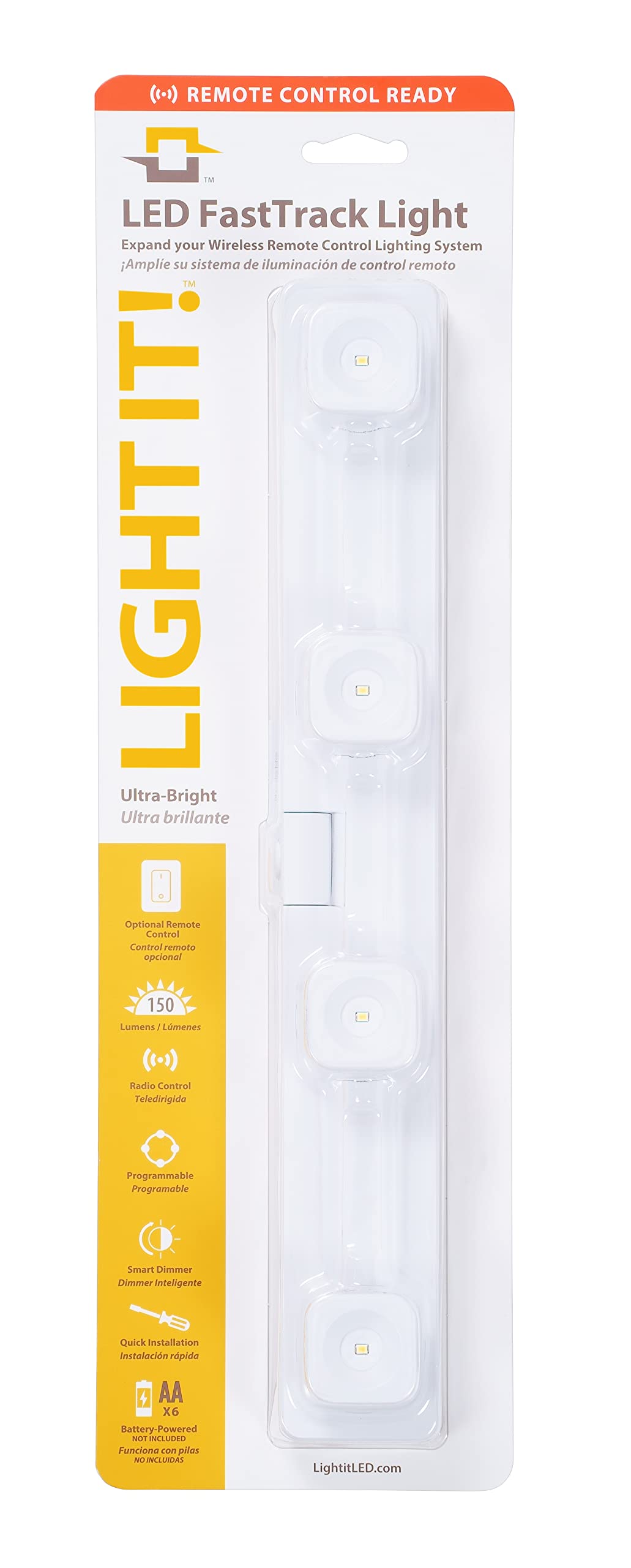 Light It! By Fulcrum, 30037-308 Wrc Led Fastrack Light, White, Single Pack