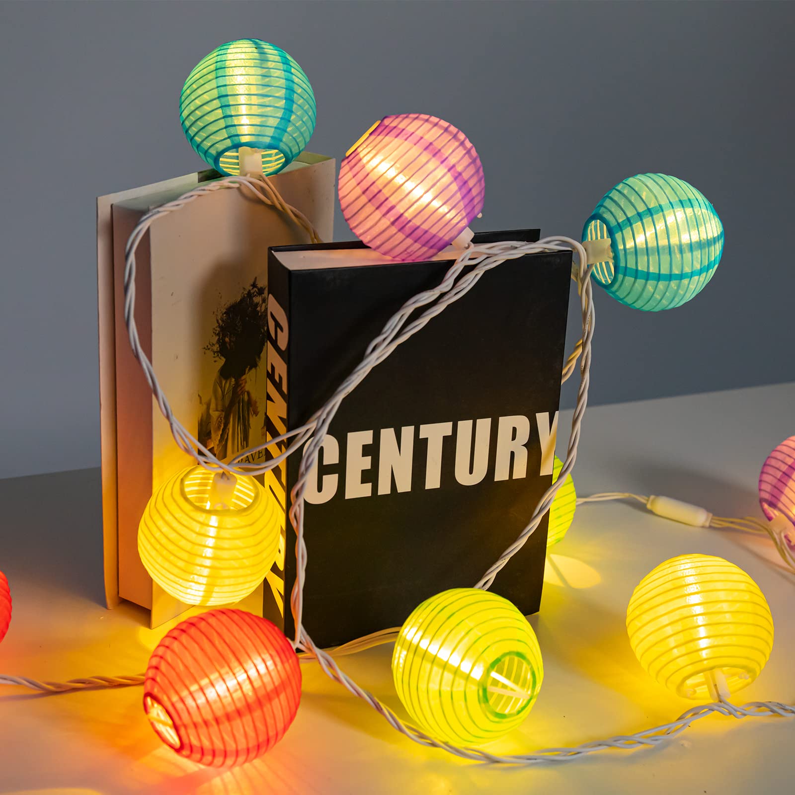 Vigdur Multicolor Lantern String Lights - 10 LED Waterproof Indoor Outdoor Decor - Colored Lantern - Model e326ef86-5c22-4126-a699-e43c9861457c