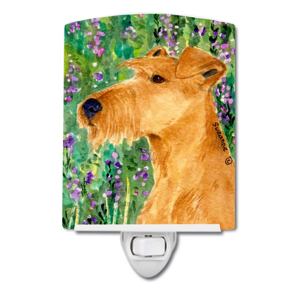 Carolines Treasures Ceramic Night Light, Irish Terrier, UL-Certified, 6x4x3in, Multicolor, Model SS1004CNL