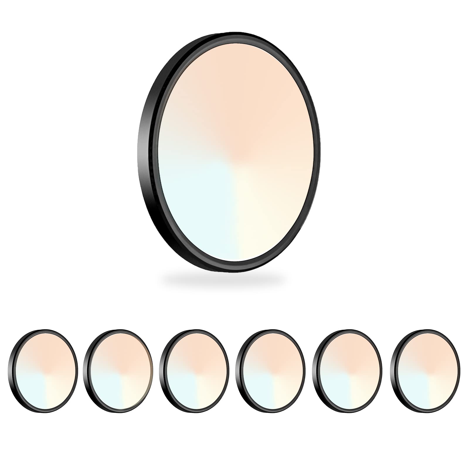 LZHOME LED Ceiling Light, 9 Inch Dimmable Flush Mount, 2800LM, 3000K/4500K/6000K, 6 Pack, Black, Model