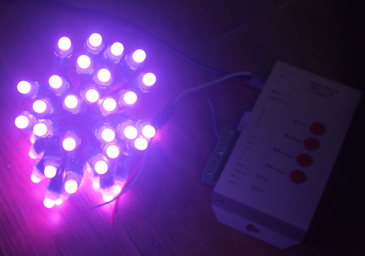 REXTiN T1000S LED RGB Pixel Controller DC5V/DC7.5-24V for WS2811/2801/LPD8806, Plastic, RGB Color