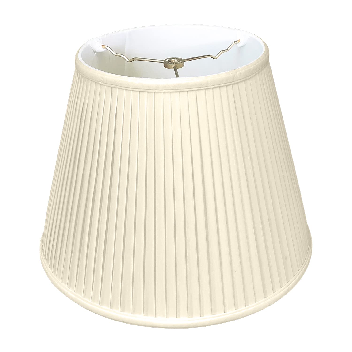 Royal Designs, Inc. Deep Empire Side Pleated Basic Lamp Shade, BS-729-18-BG, 11 x 18 x 13.5 (Spider), Beige